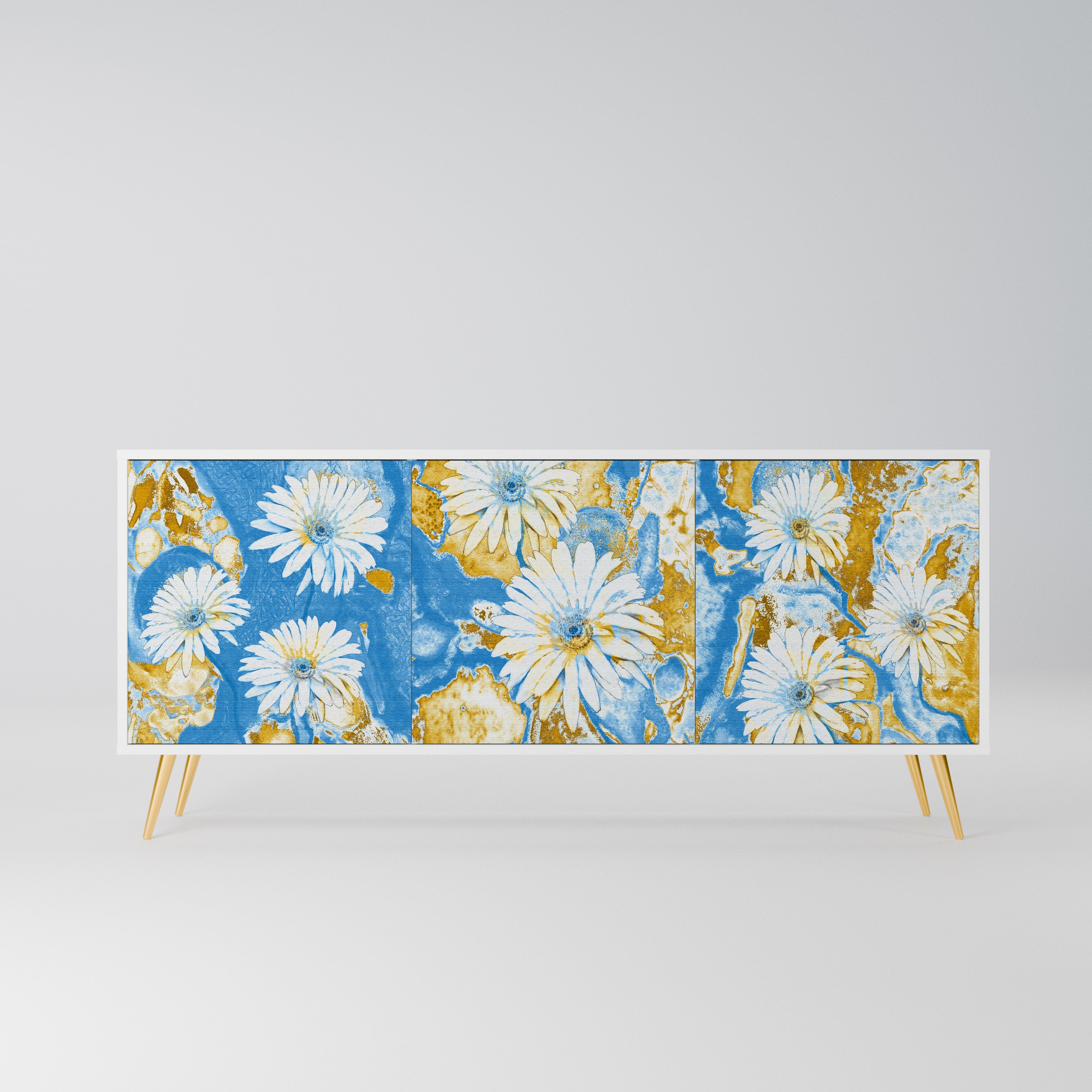 DAISY LUXE Komoda 3-drzwiowa korpus Biały