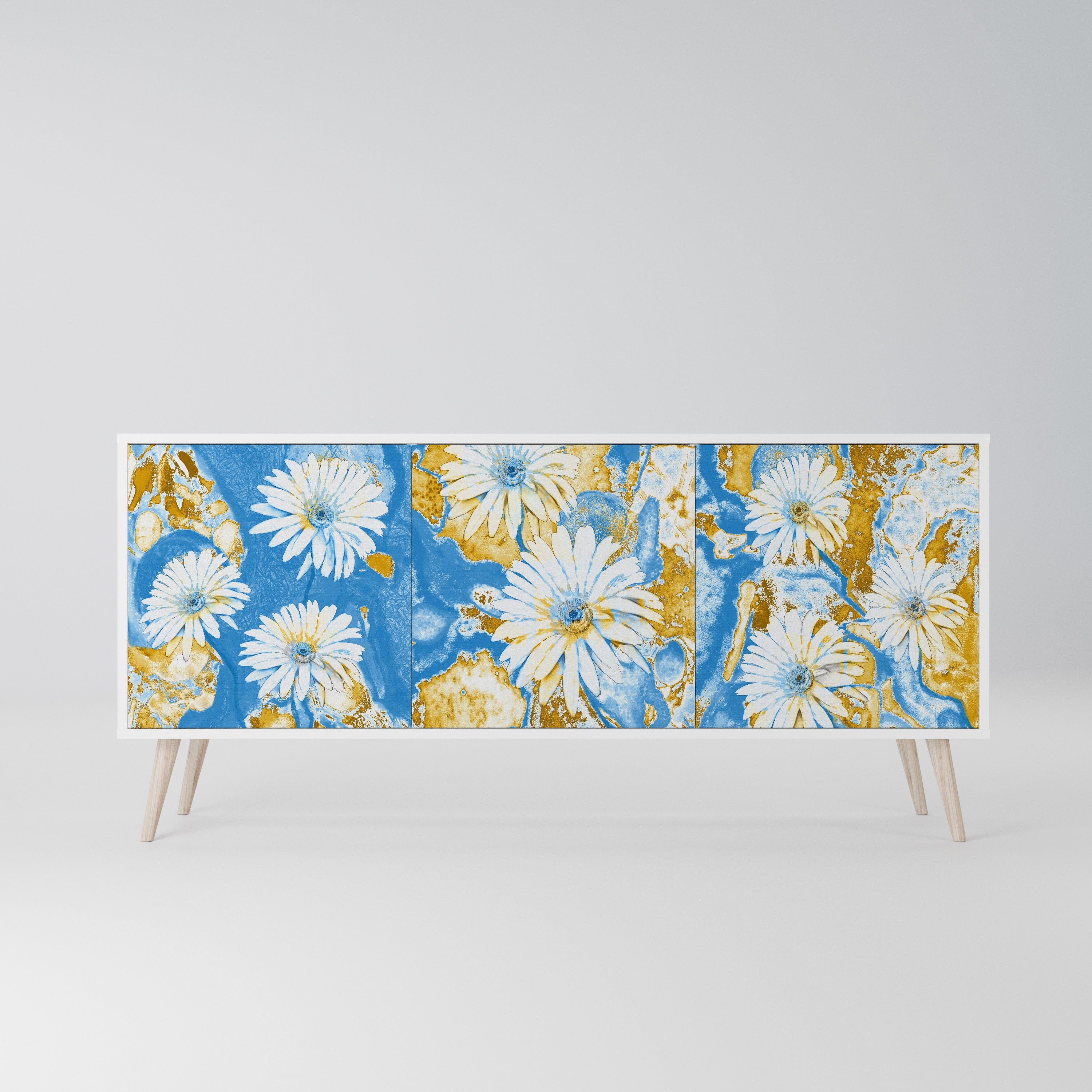 DAISY LUXE Komoda 3-drzwiowa korpus Biały