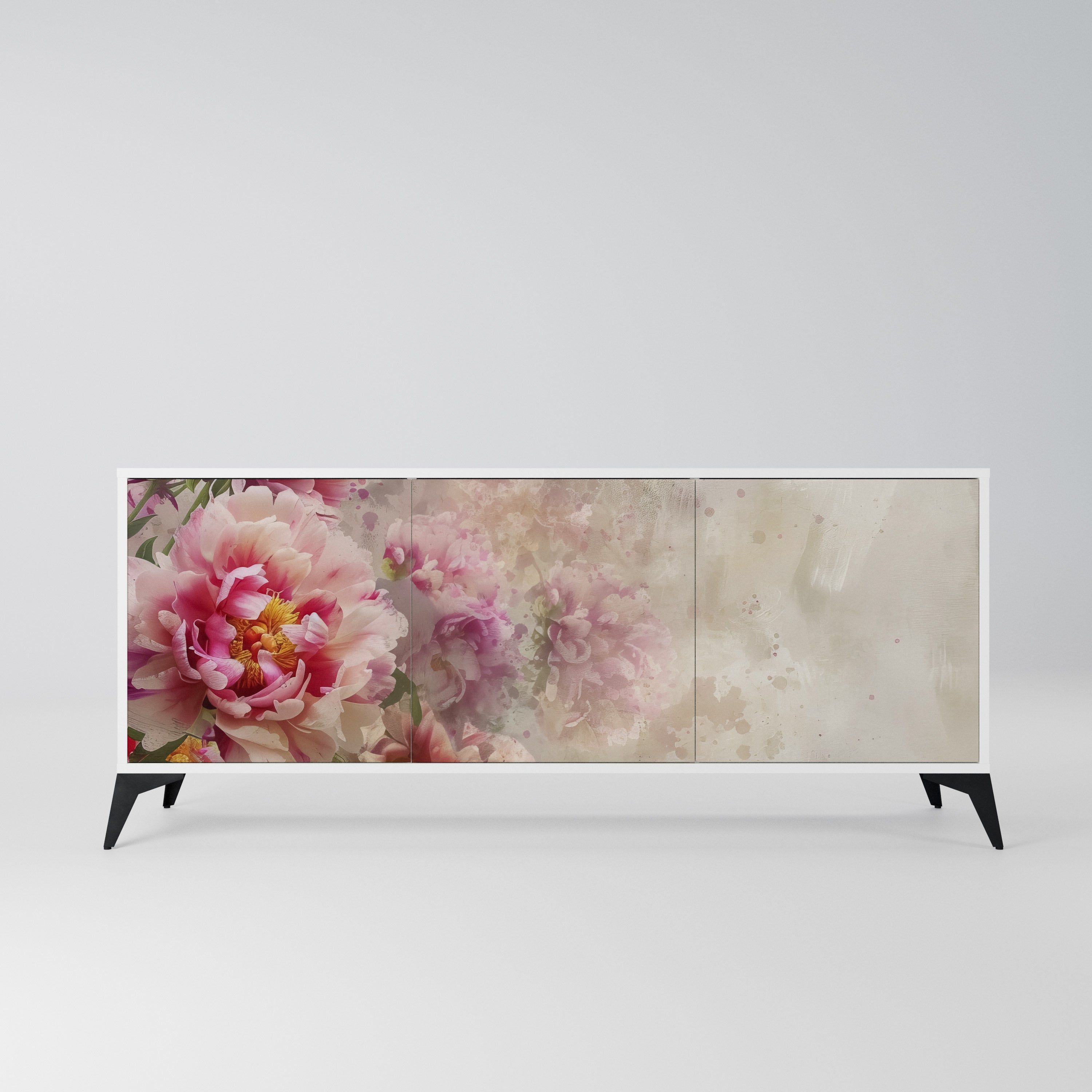 PEONY WHISPER Komoda 3-drzwiowa korpus Biały