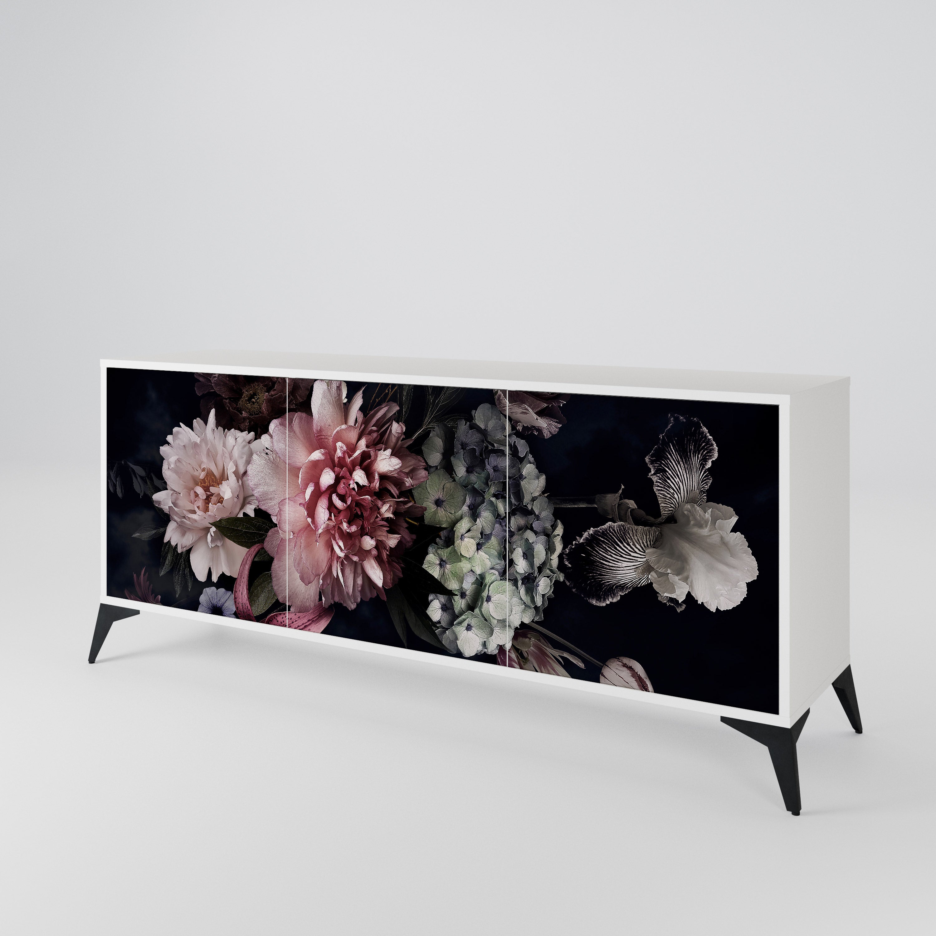 PURE BLOSSOM Komoda 3-drzwiowa korpus Biały