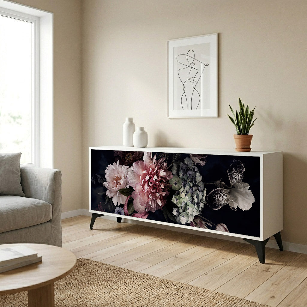 PURE BLOSSOM Komoda 3-drzwiowa korpus Biały