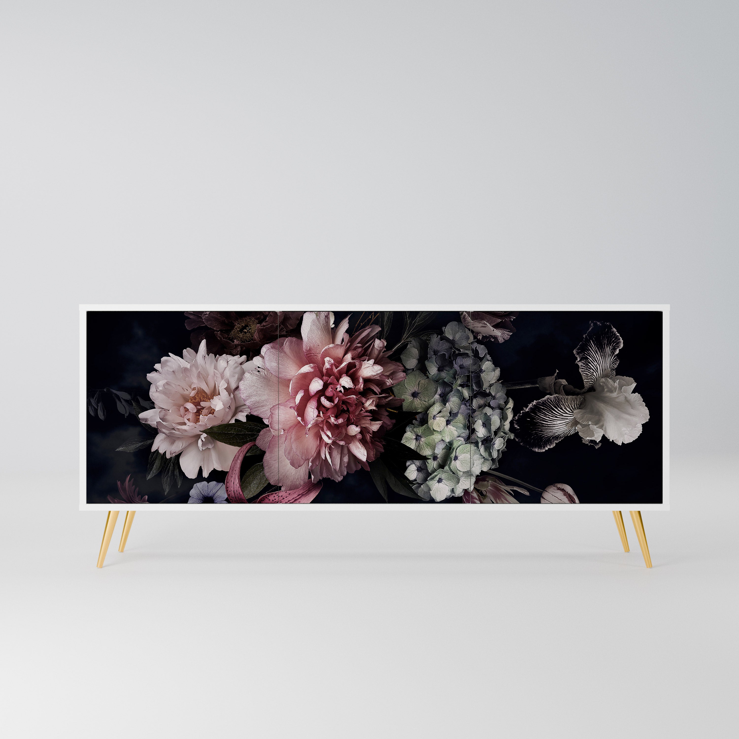 PURE BLOSSOM Komoda 3-drzwiowa korpus Biały