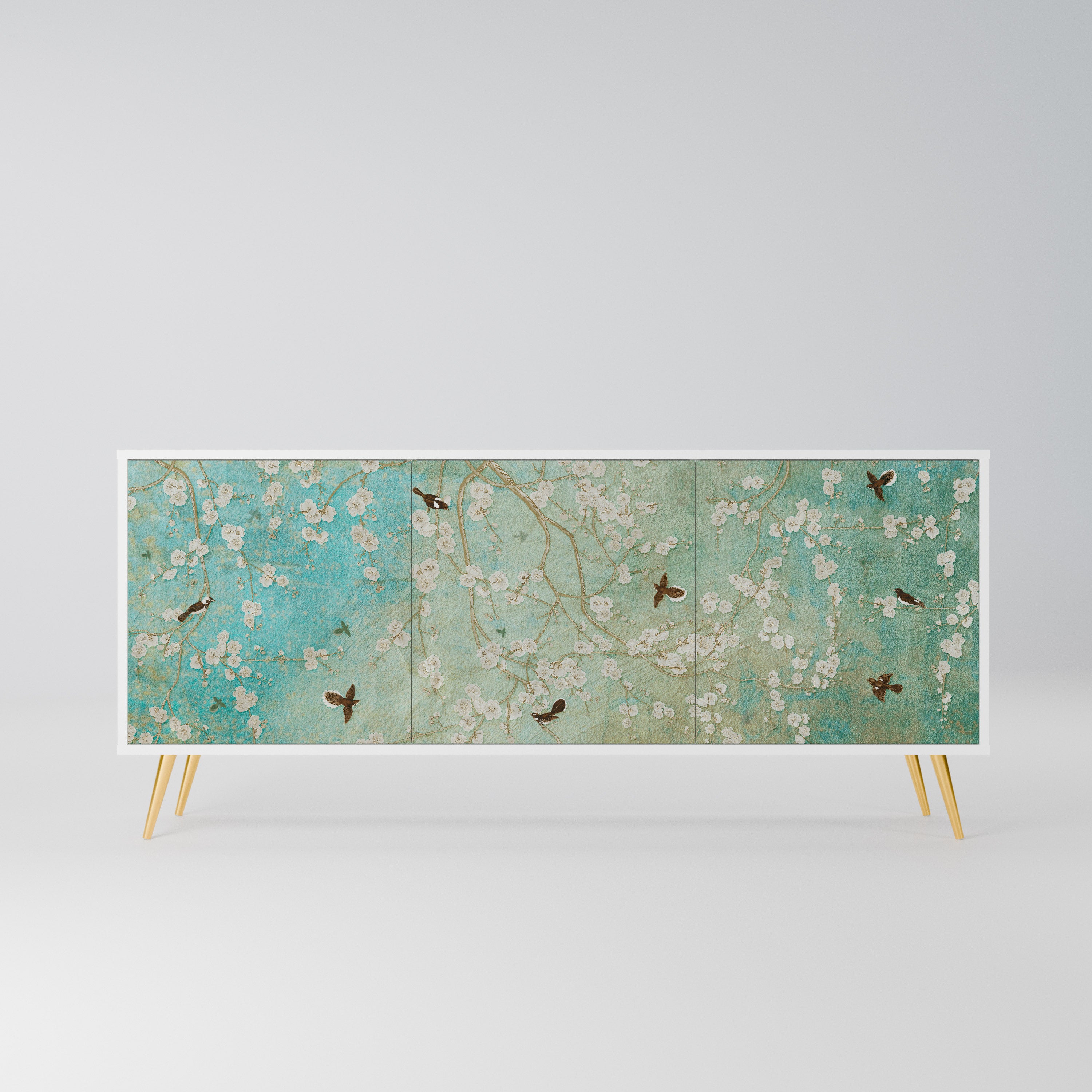 BLOOMING CHARM Komoda 3-drzwiowa korpus Biały