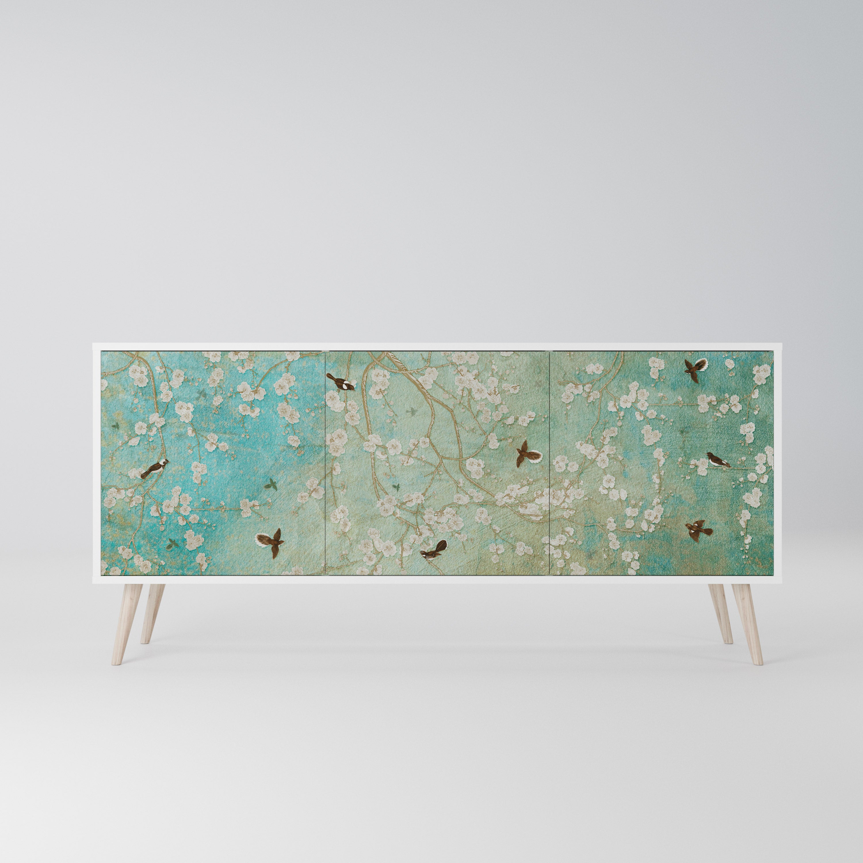 BLOOMING CHARM Komoda 3-drzwiowa korpus Biały