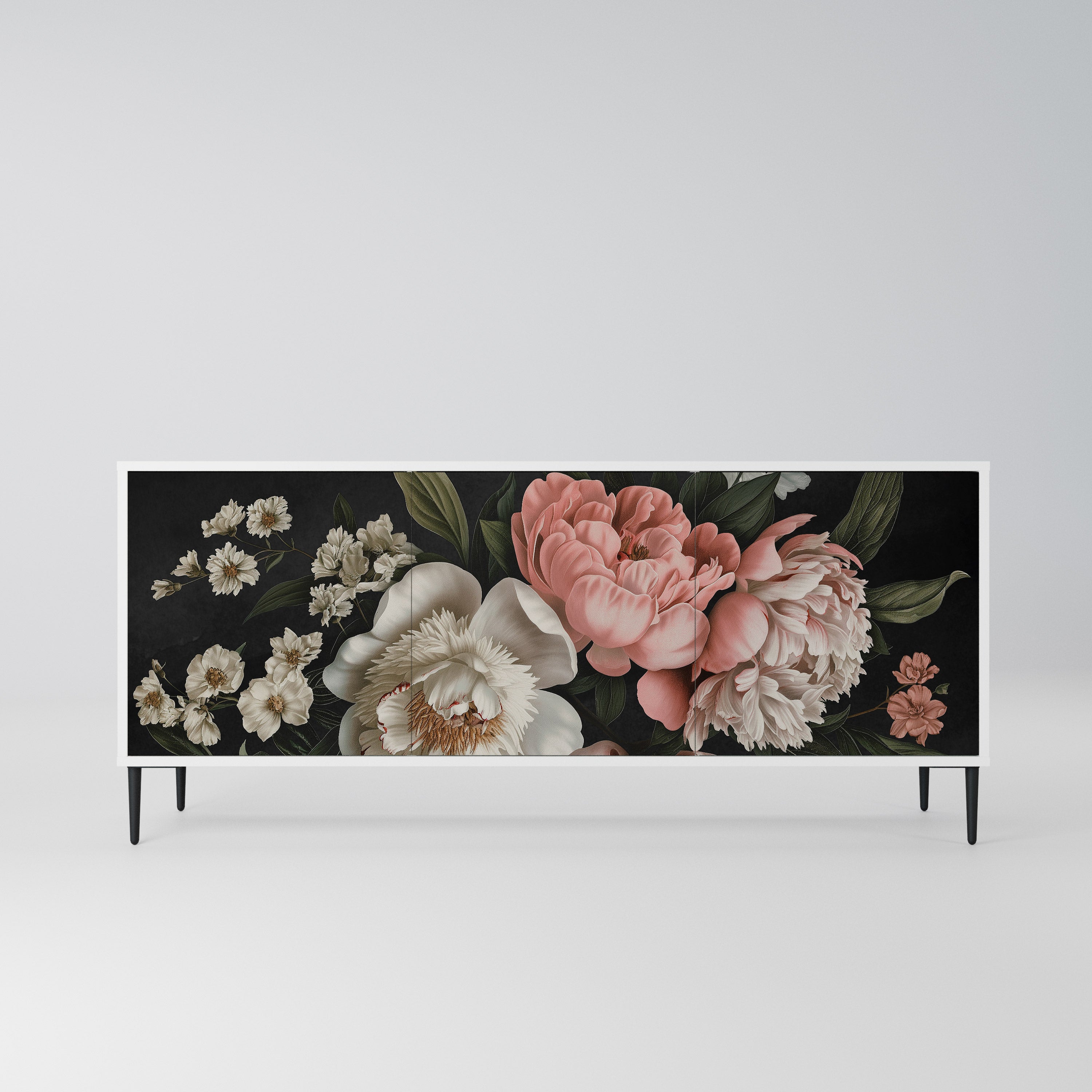 LUSH ELEGANCE Komoda 3-drzwiowa korpus Biały