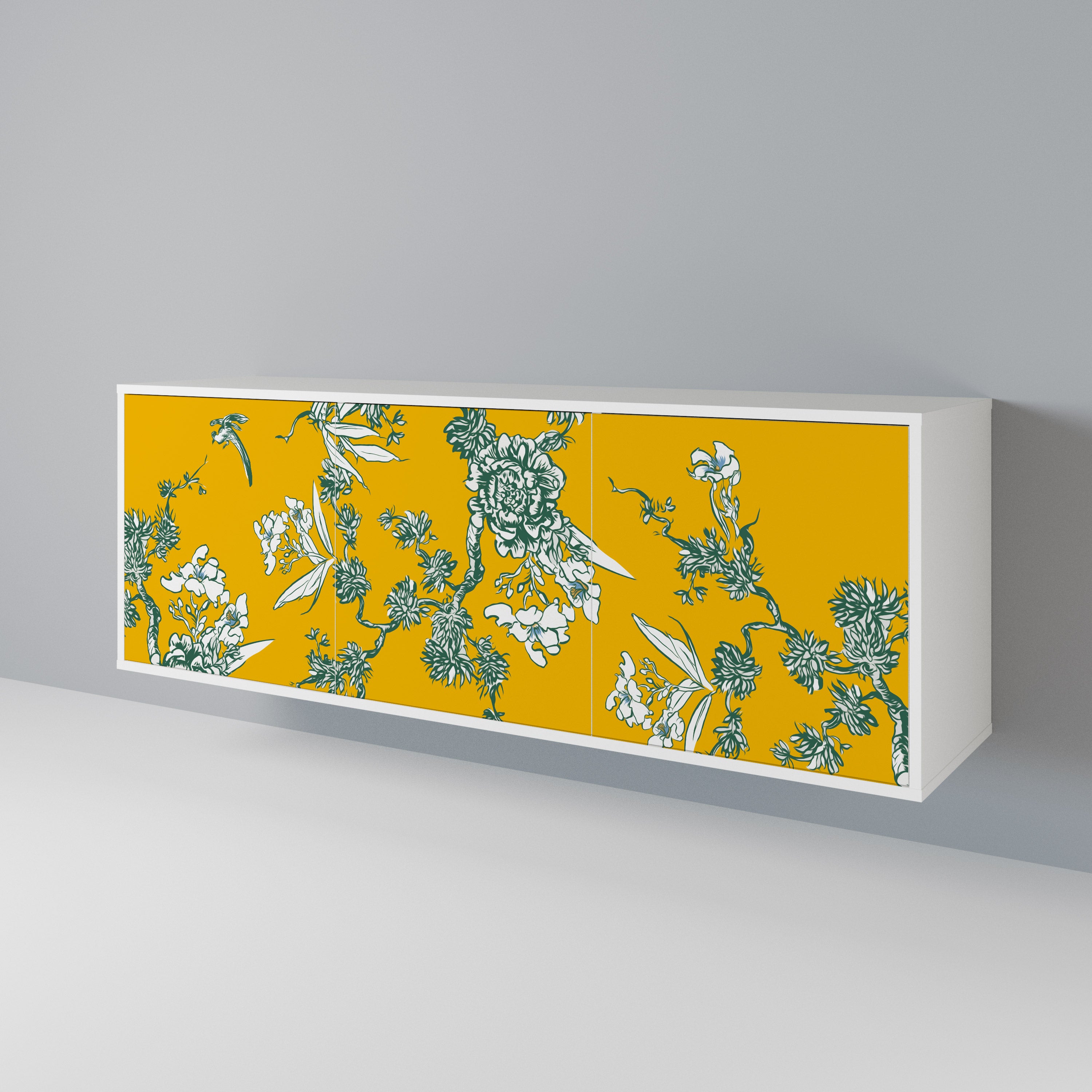 YELLOW CHINOISERIE Komoda 3-drzwiowa korpus Biały