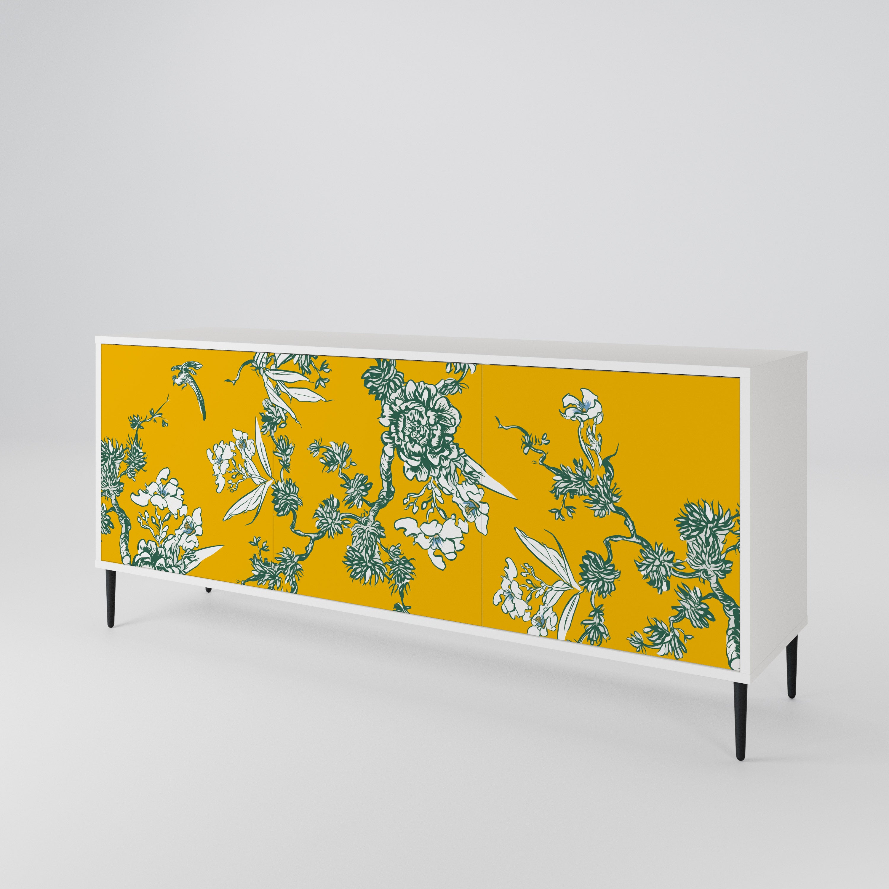YELLOW CHINOISERIE Komoda 3-drzwiowa korpus Biały
