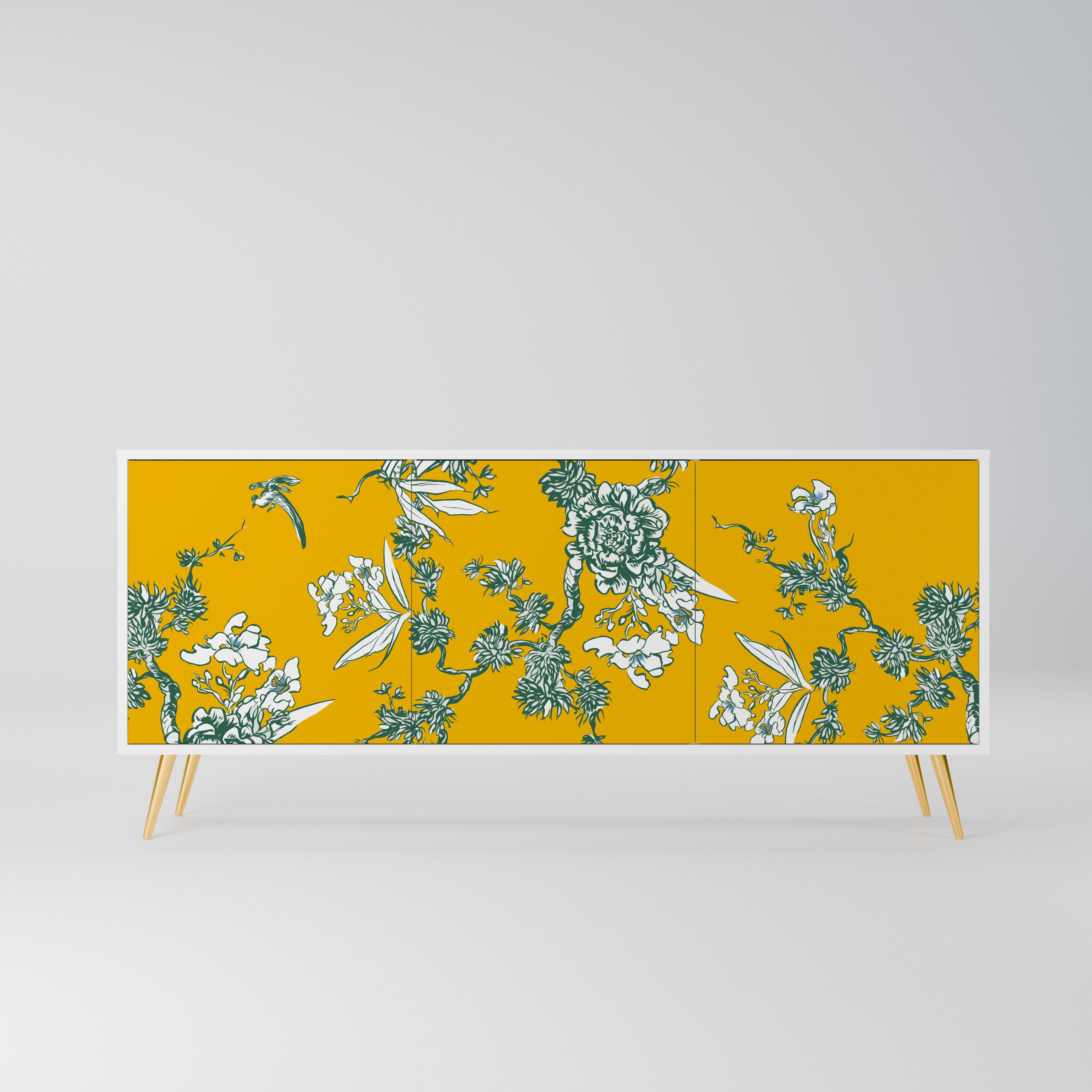 YELLOW CHINOISERIE Komoda 3-drzwiowa korpus Biały