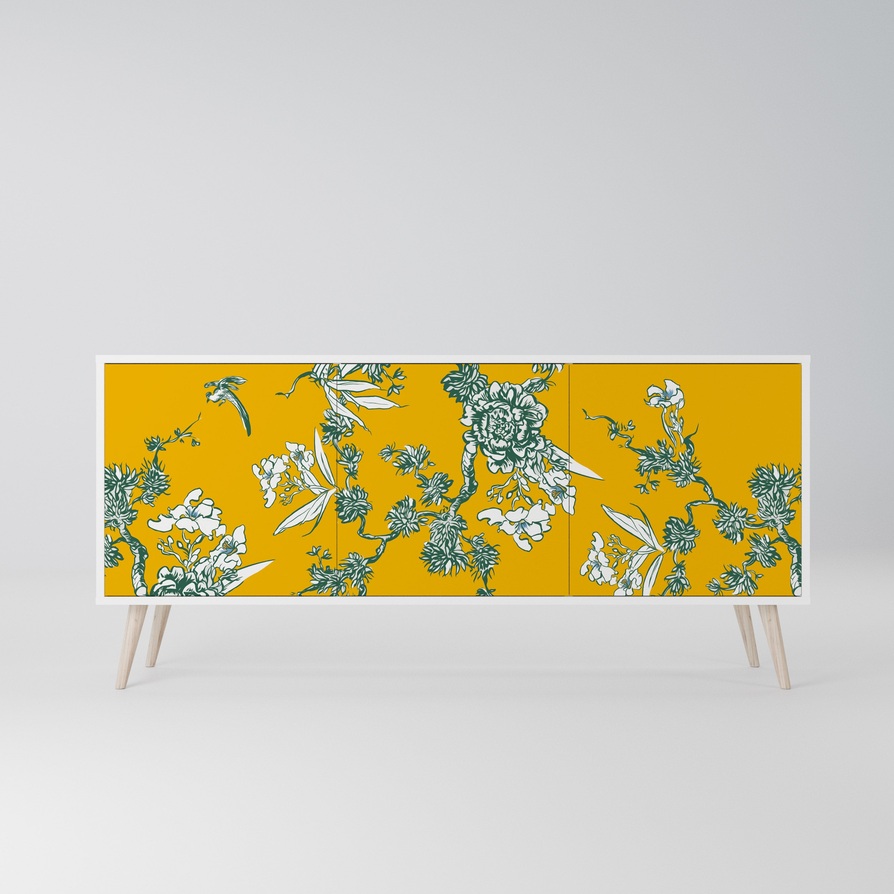 YELLOW CHINOISERIE Komoda 3-drzwiowa korpus Biały