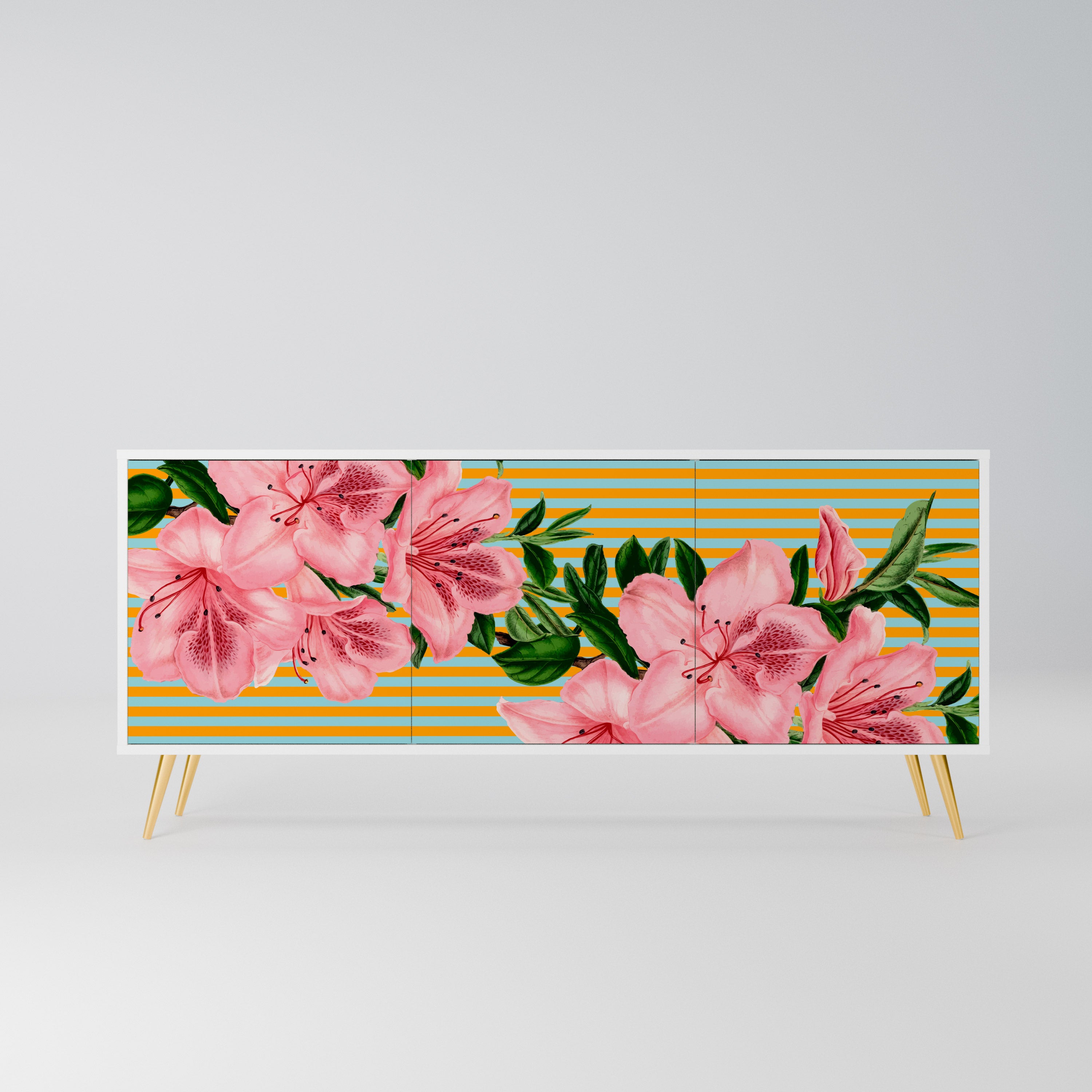 FRAGILE BEAUTY Komoda 3-drzwiowa korpus Biały