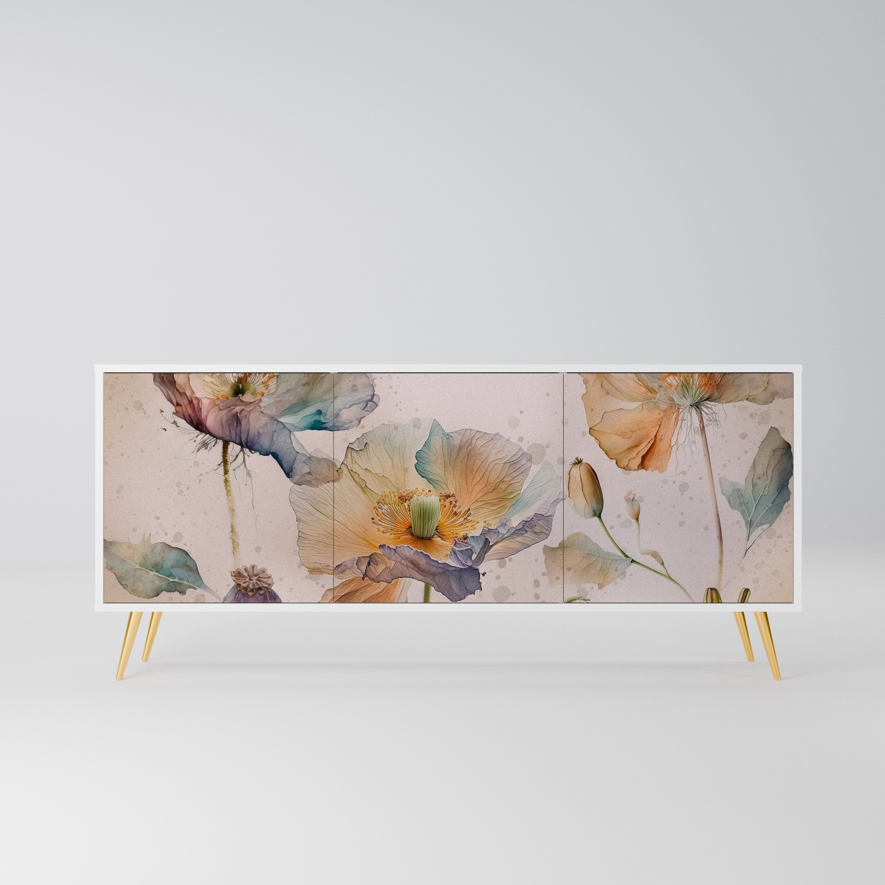 SOFTEN POPPY Komoda 3-drzwiowa korpus Biały