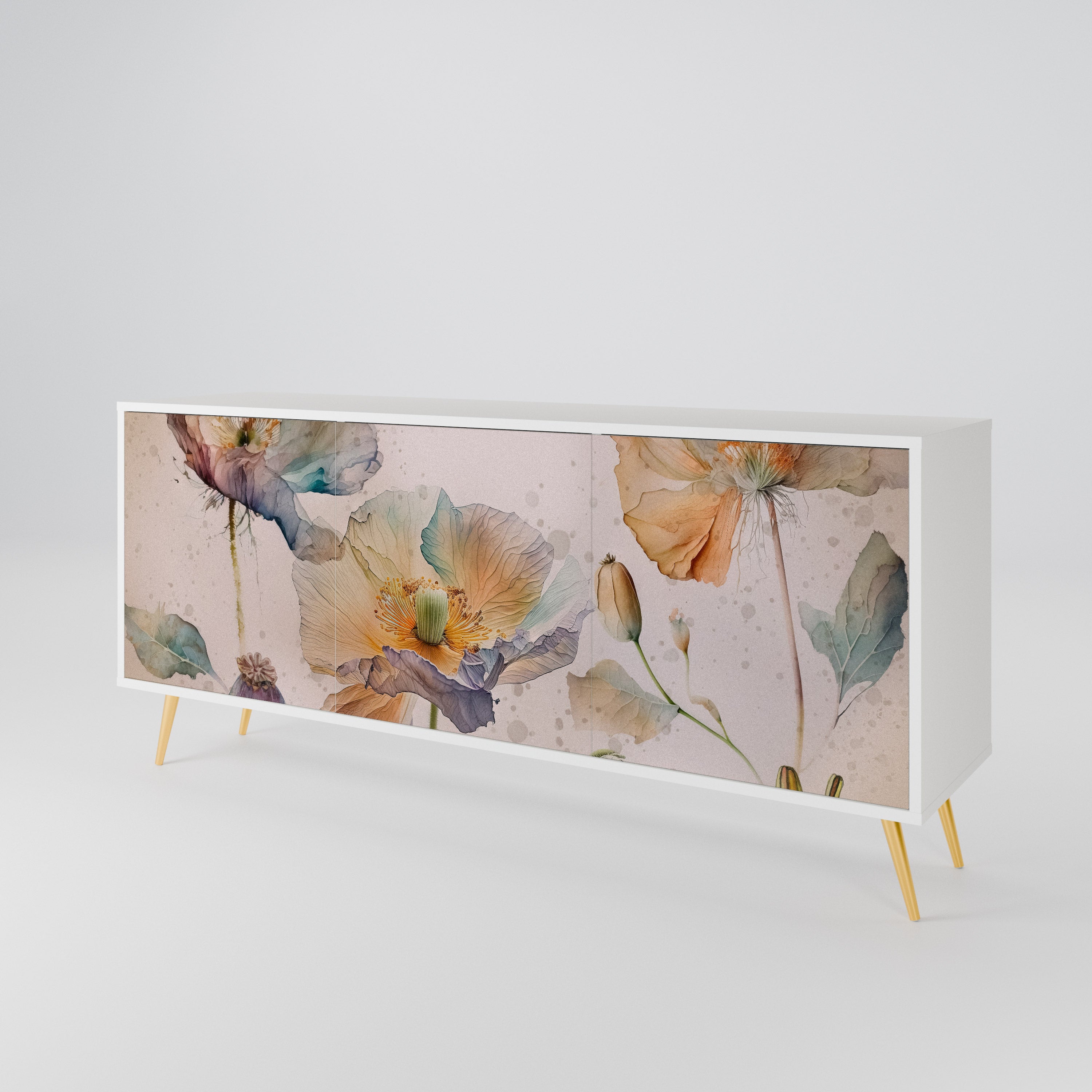 SOFTEN POPPY Komoda 3-drzwiowa korpus Biały