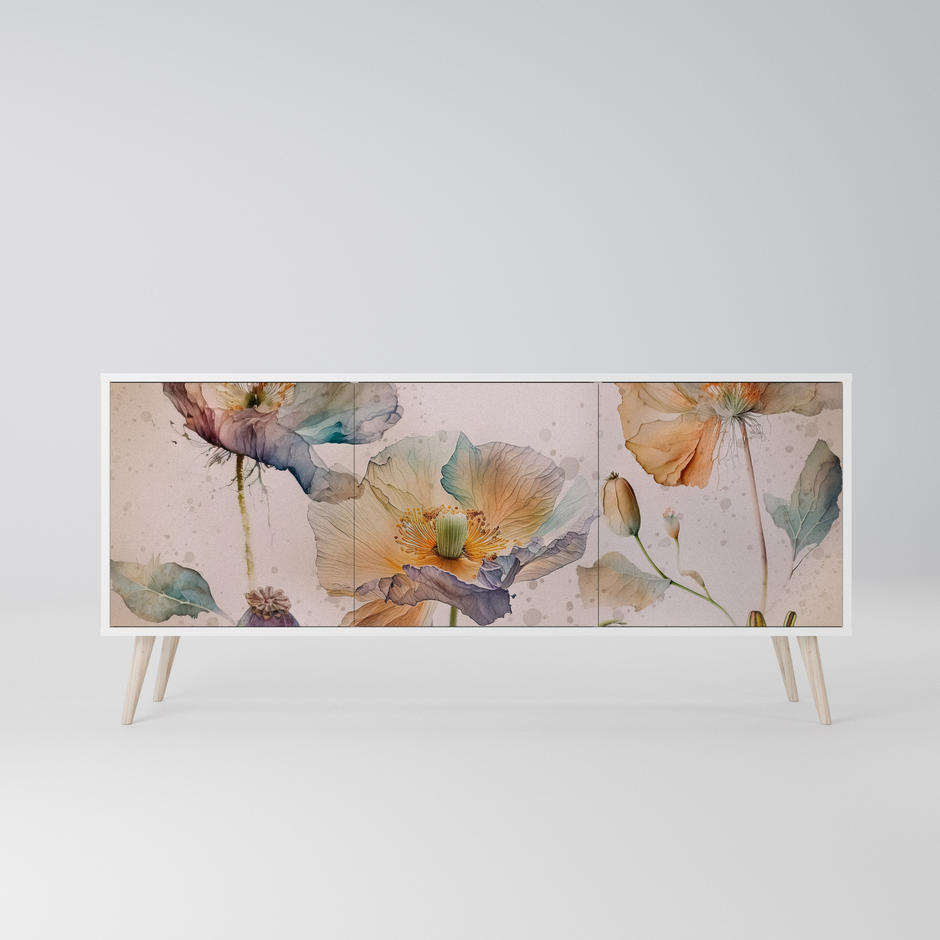 SOFTEN POPPY Komoda 3-drzwiowa korpus Biały