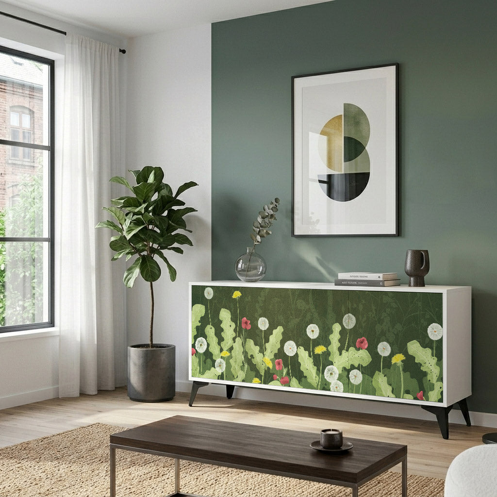 DANDELION AMUSE Komoda 3-drzwiowa korpus Biały