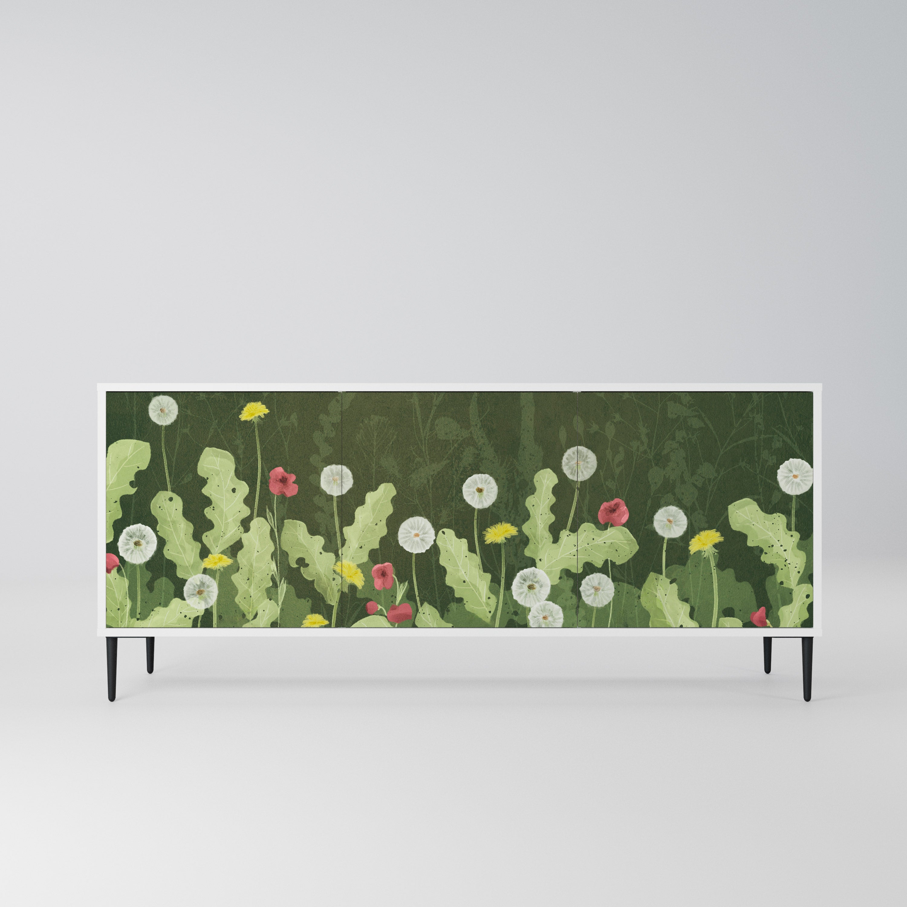 DANDELION AMUSE Komoda 3-drzwiowa korpus Biały