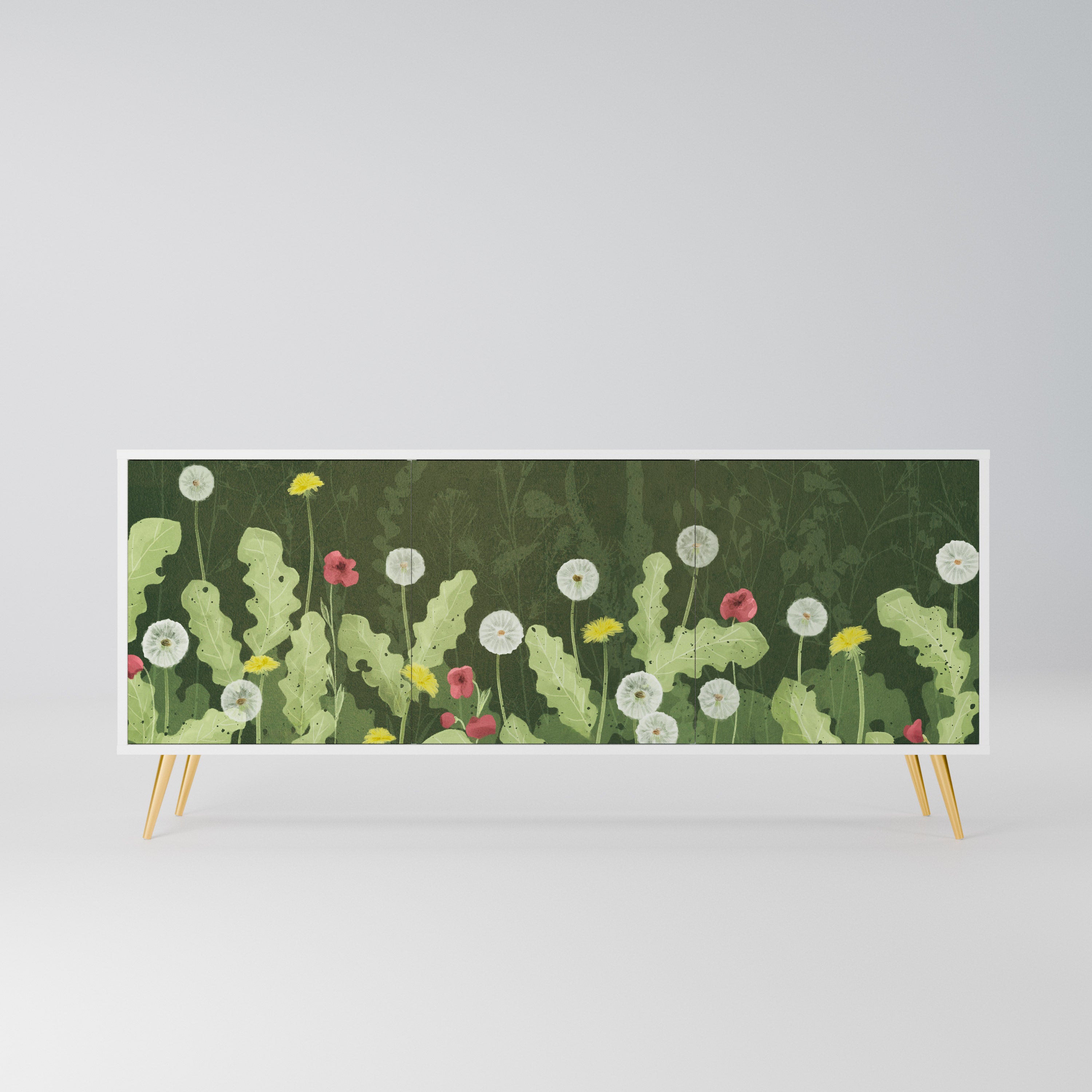 DANDELION AMUSE Komoda 3-drzwiowa korpus Biały