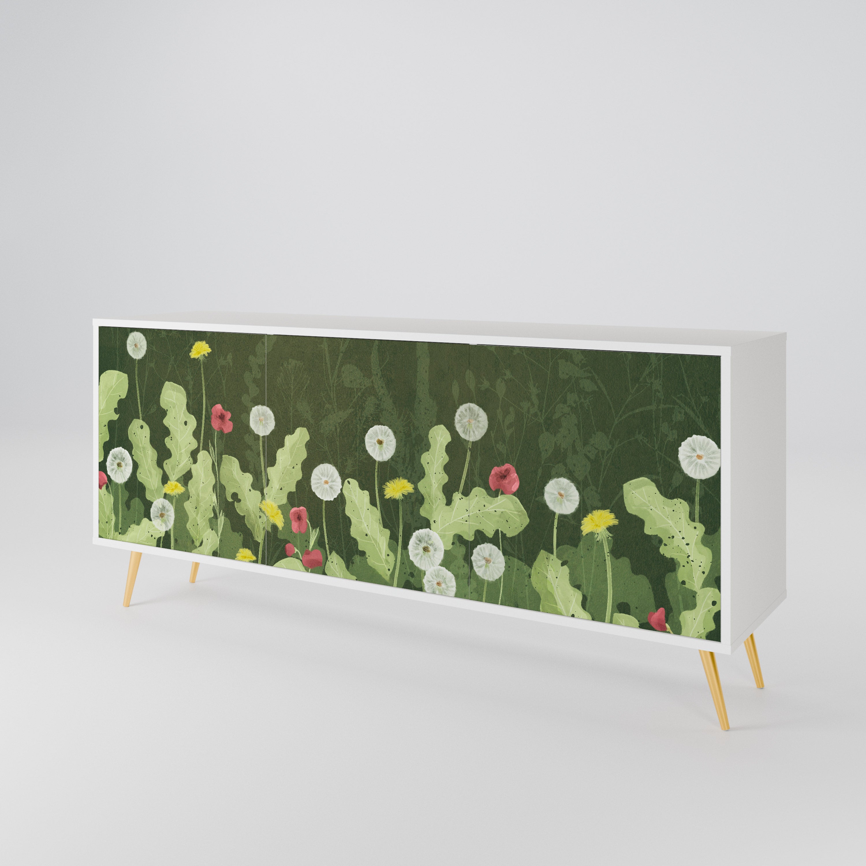 DANDELION AMUSE Komoda 3-drzwiowa korpus Biały