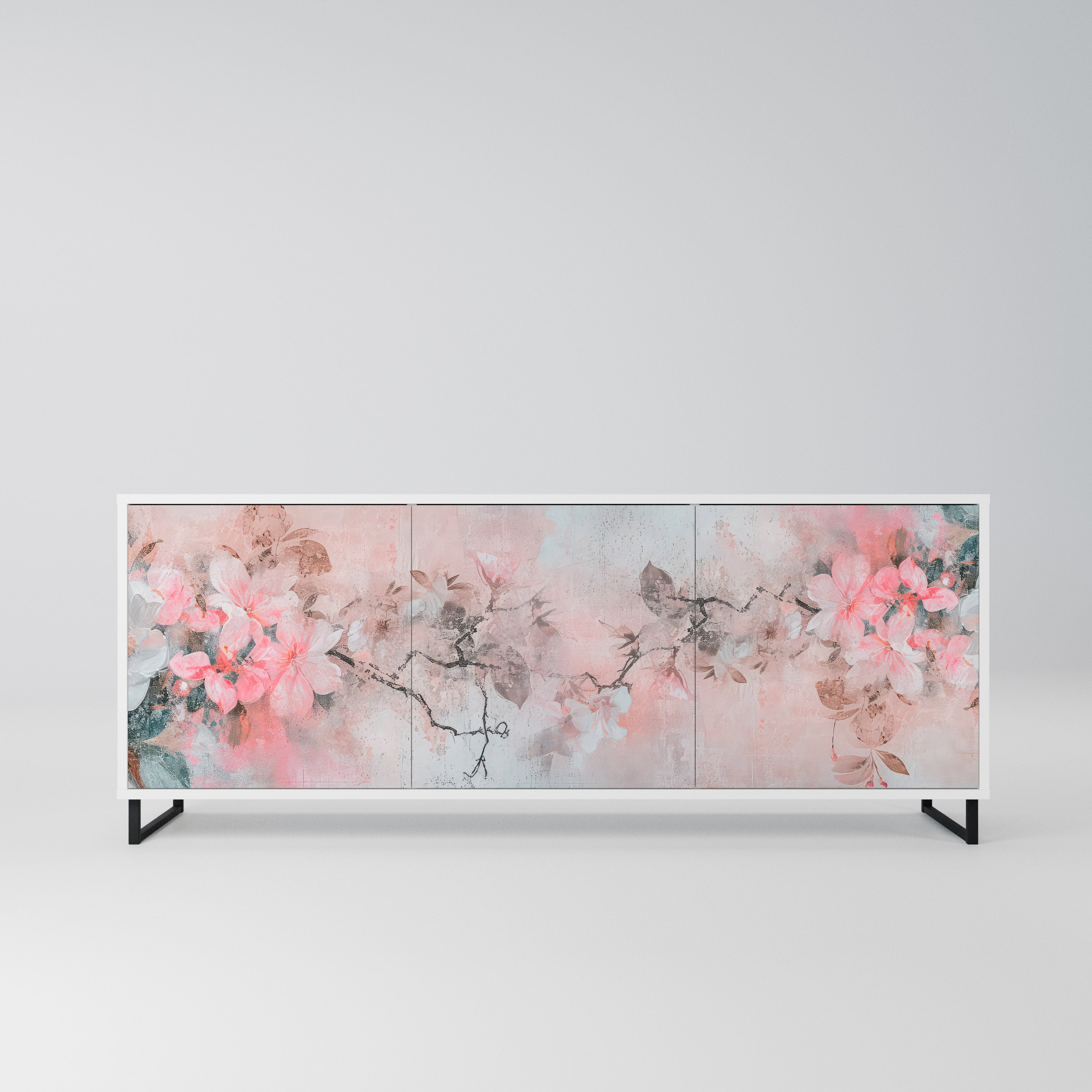 CHERRY BLOSSOM Komoda 3-drzwiowa korpus Biały