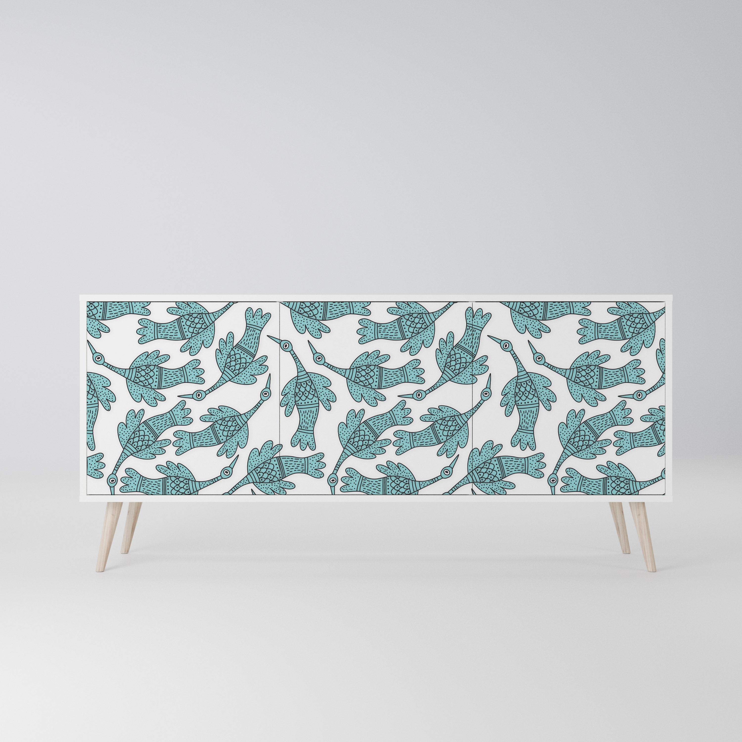 WATERSPOUT SONGIBIRD Komoda 3-drzwiowa korpus Biały