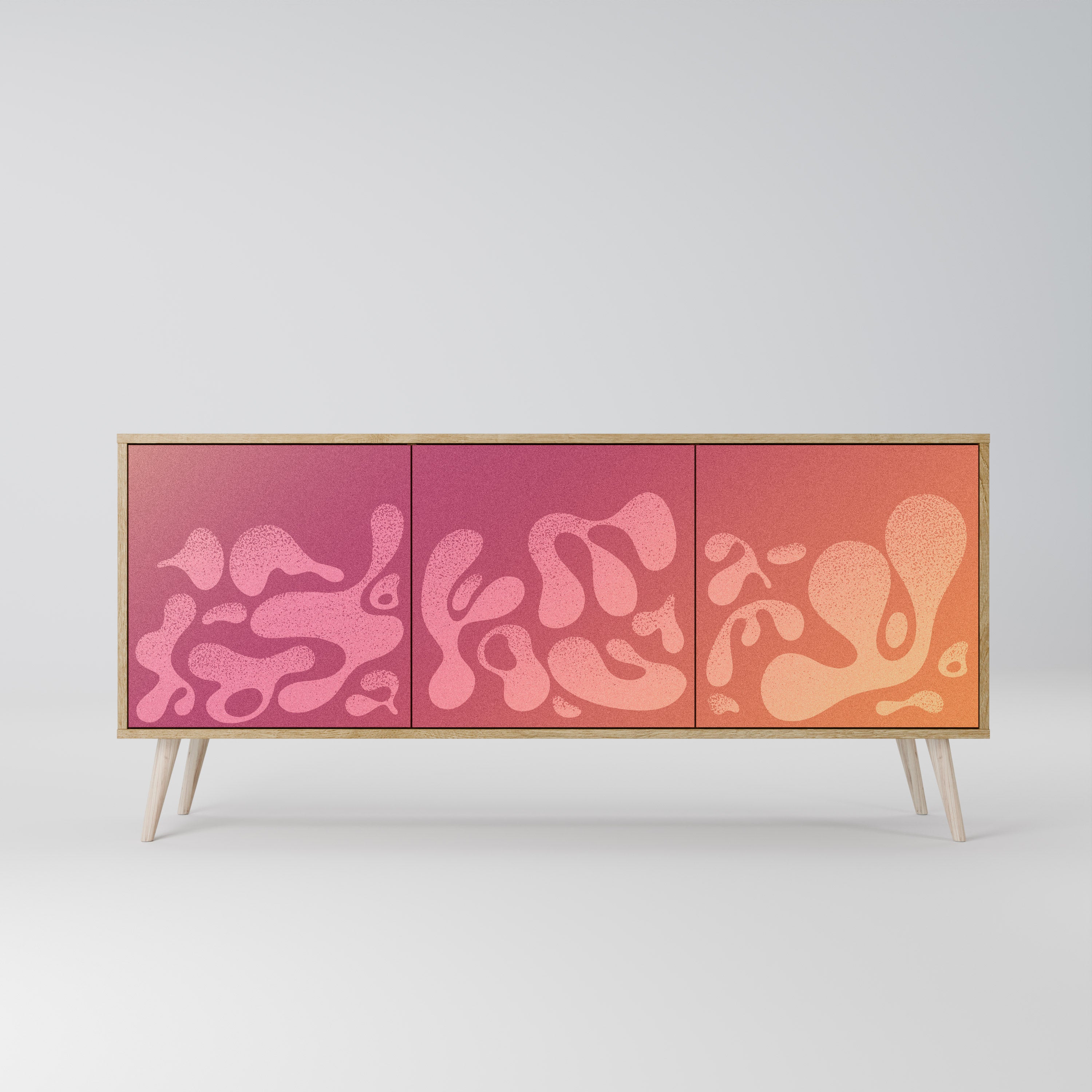IRREGULAR PINK Komoda 3-drzwiowa