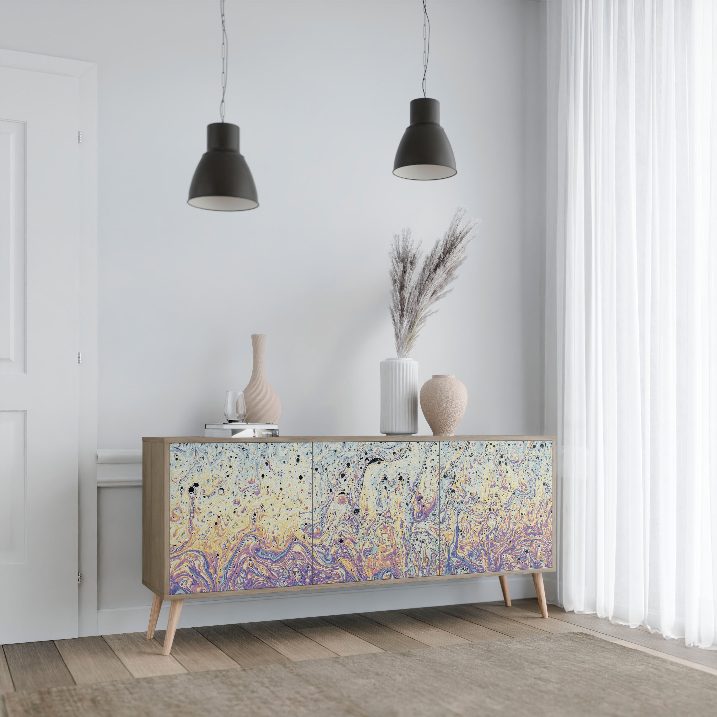 MOSAIC OF COLORS Komoda 3-drzwiowa