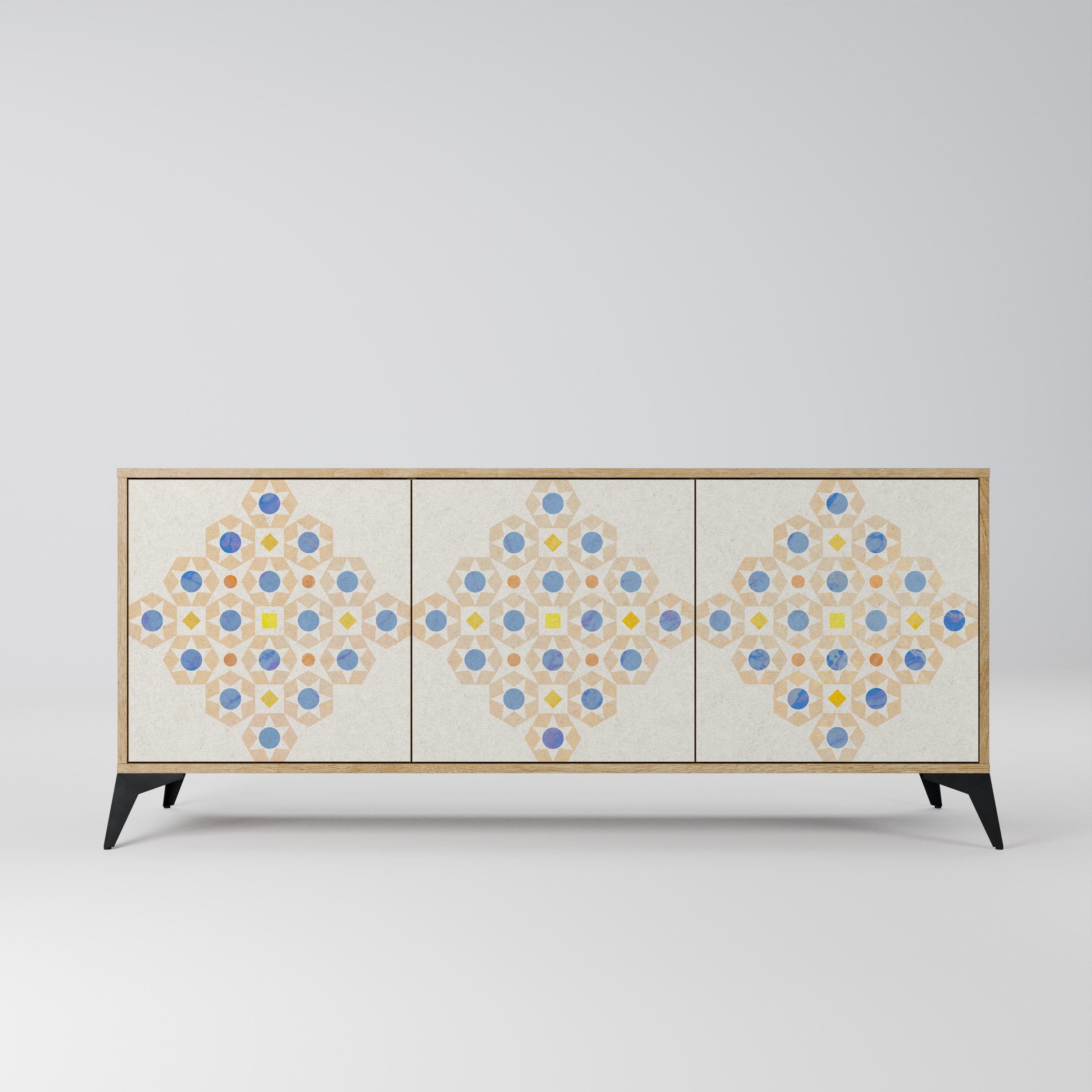 PATTERNED PRISM Komoda 3-drzwiowa