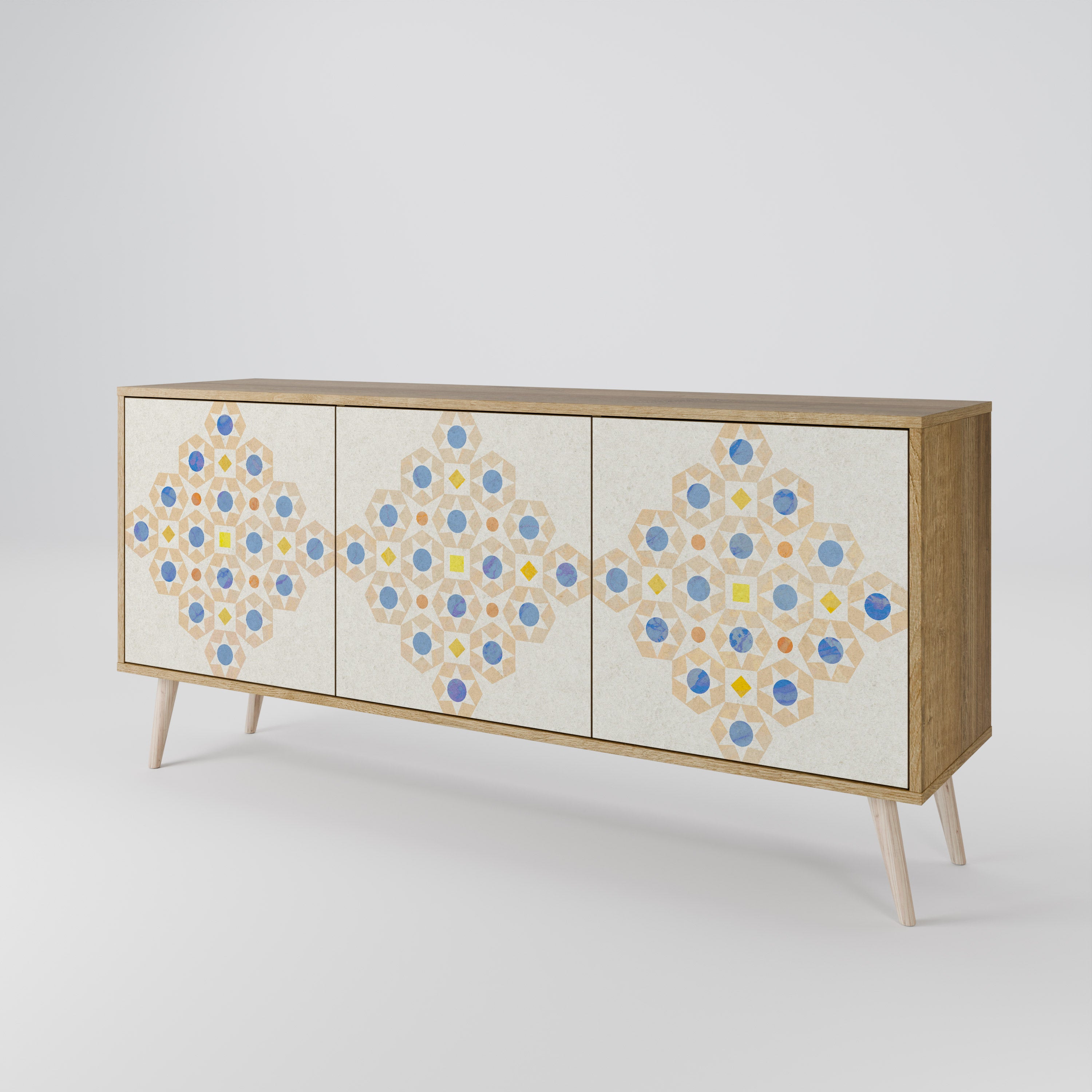 PATTERNED PRISM Komoda 3-drzwiowa