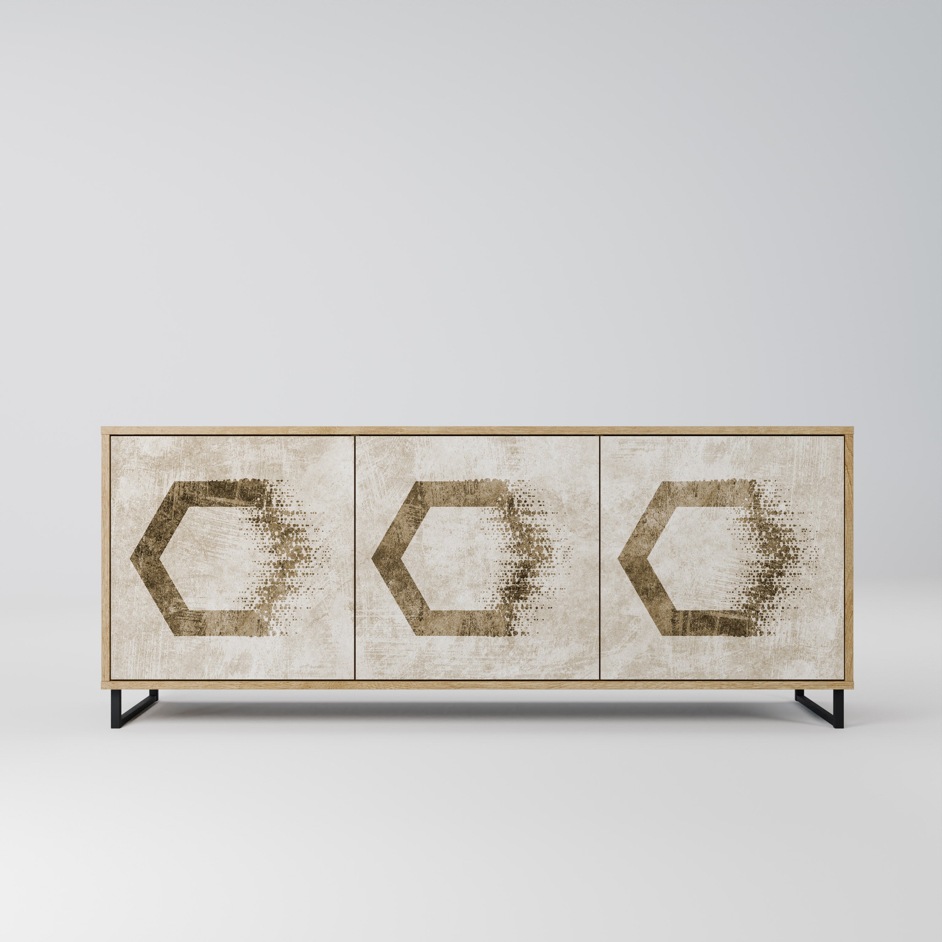 HEXAGONAL SHAPES Komoda 3-drzwiowa
