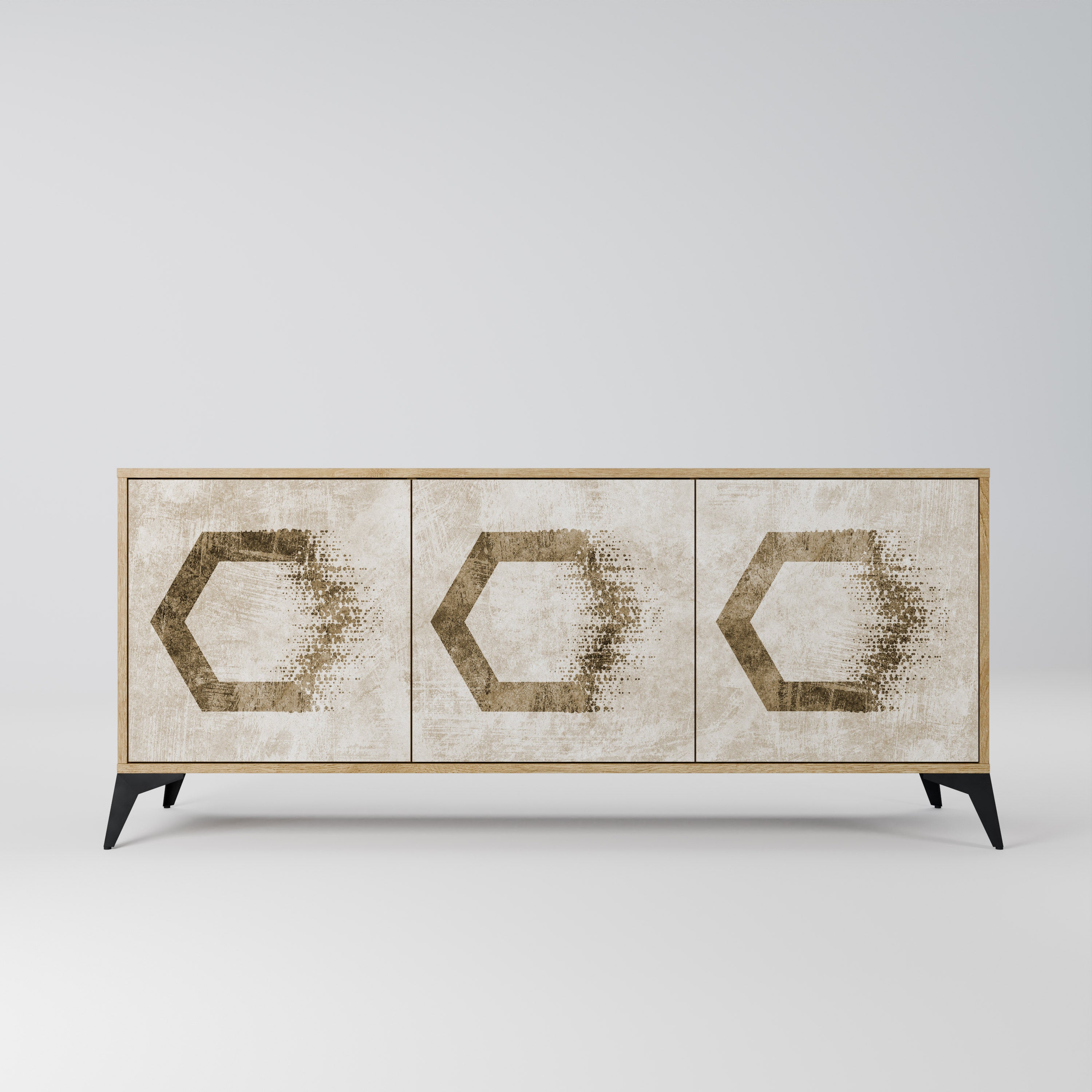 HEXAGONAL SHAPES Komoda 3-drzwiowa