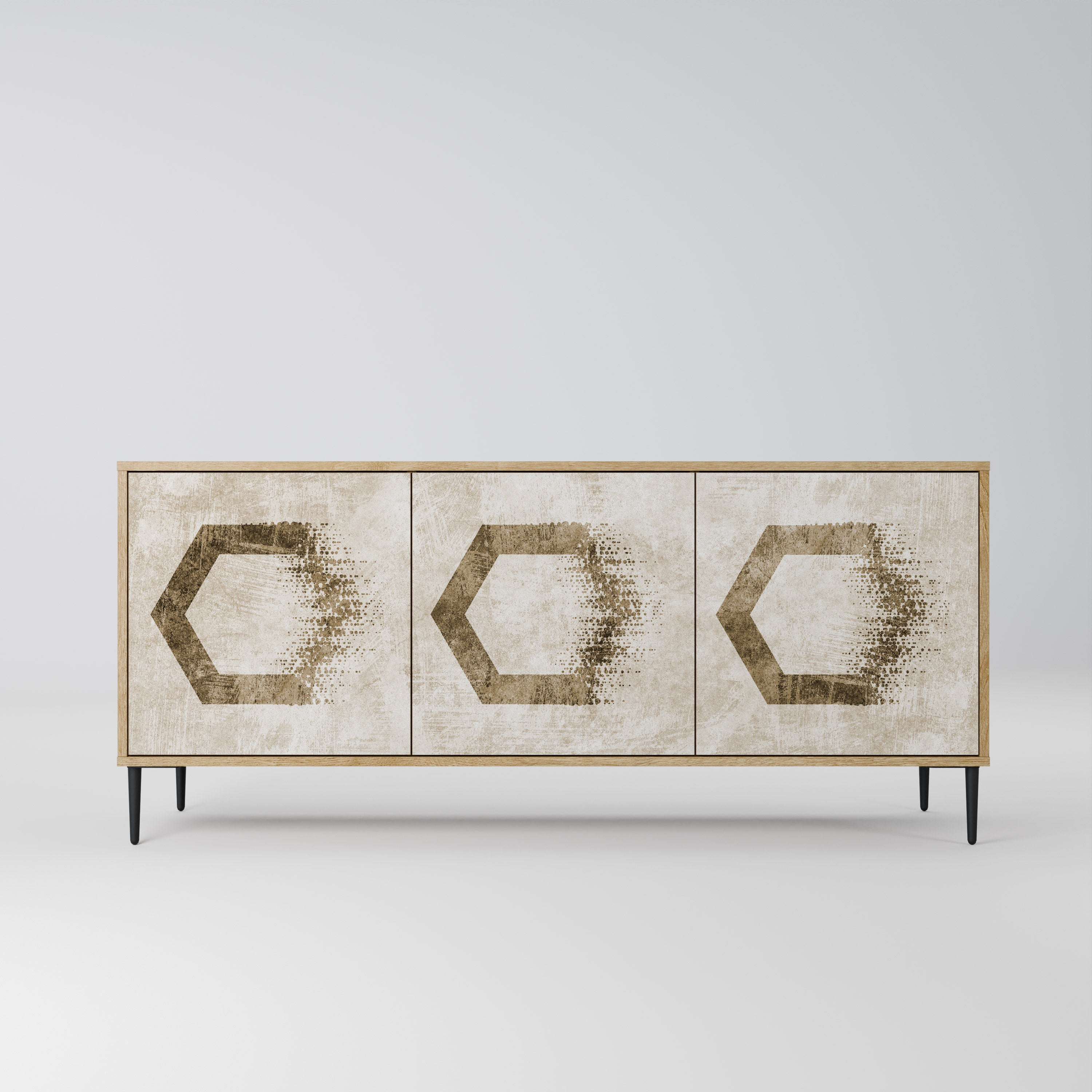 HEXAGONAL SHAPES Komoda 3-drzwiowa