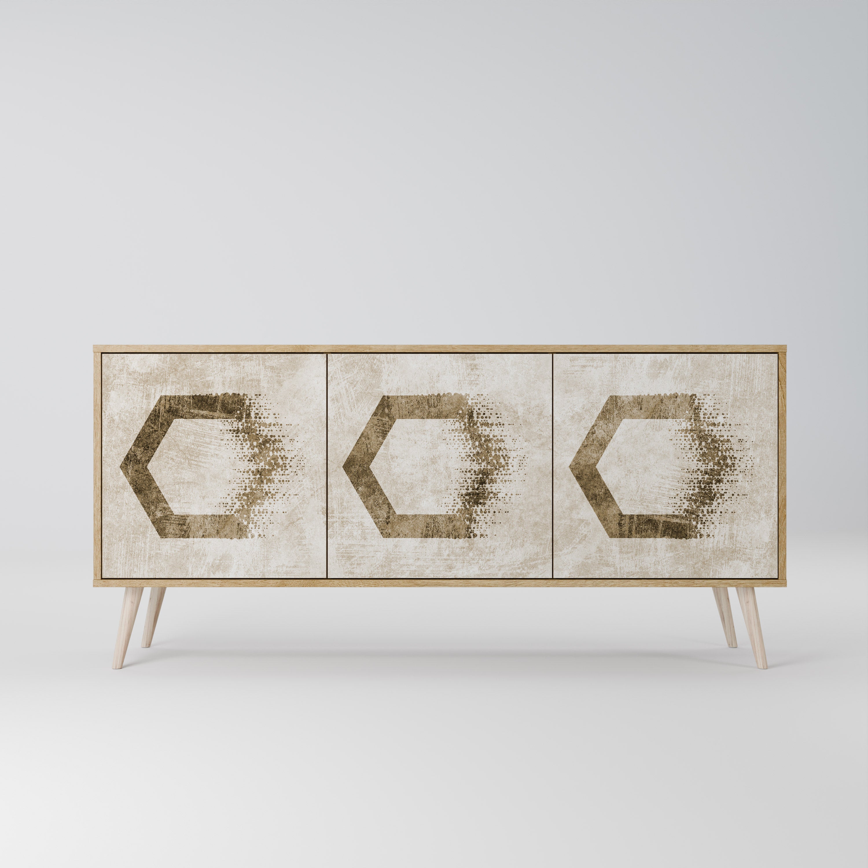 HEXAGONAL SHAPES Komoda 3-drzwiowa