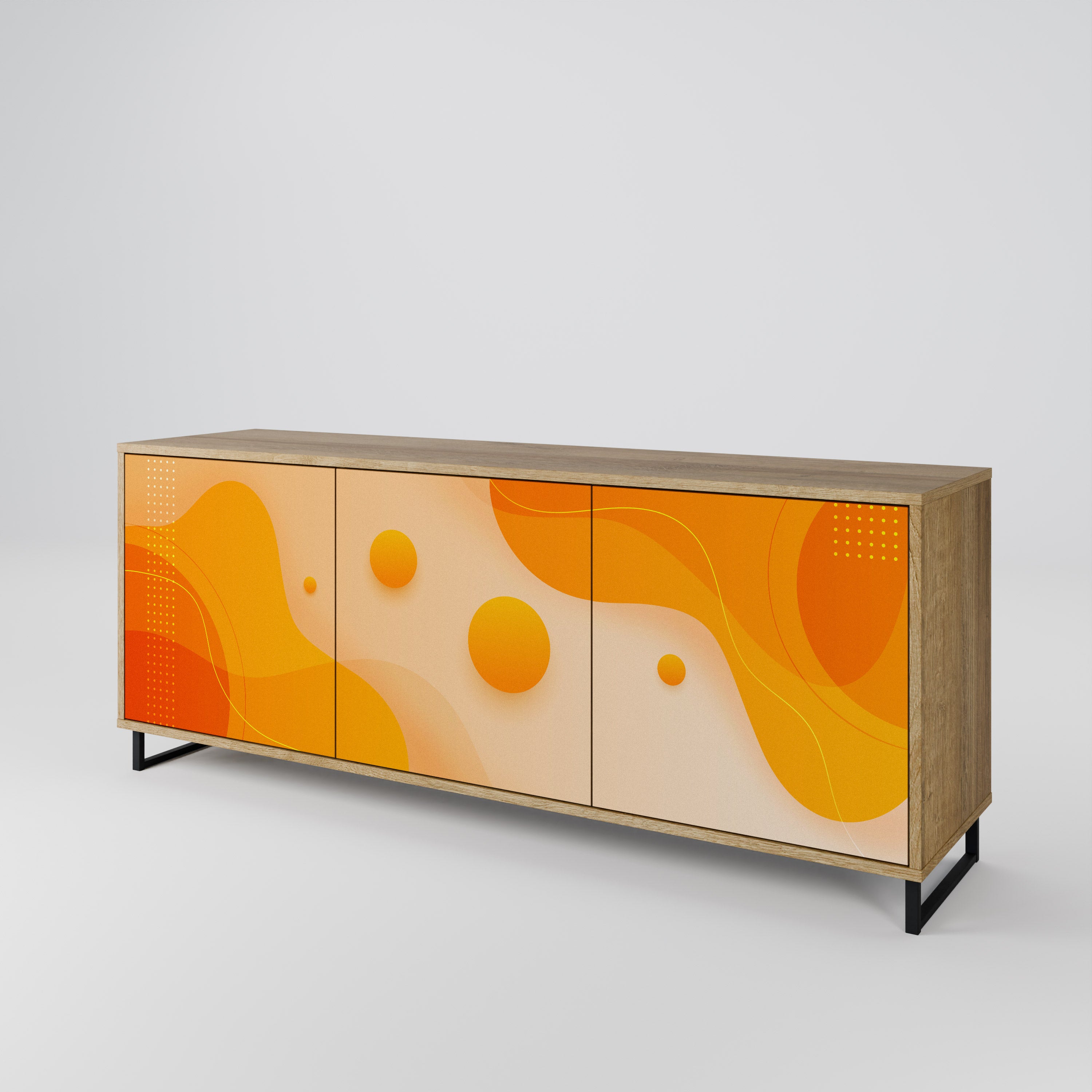 ORANGE ARRANGEMENT Komoda 3-drzwiowa