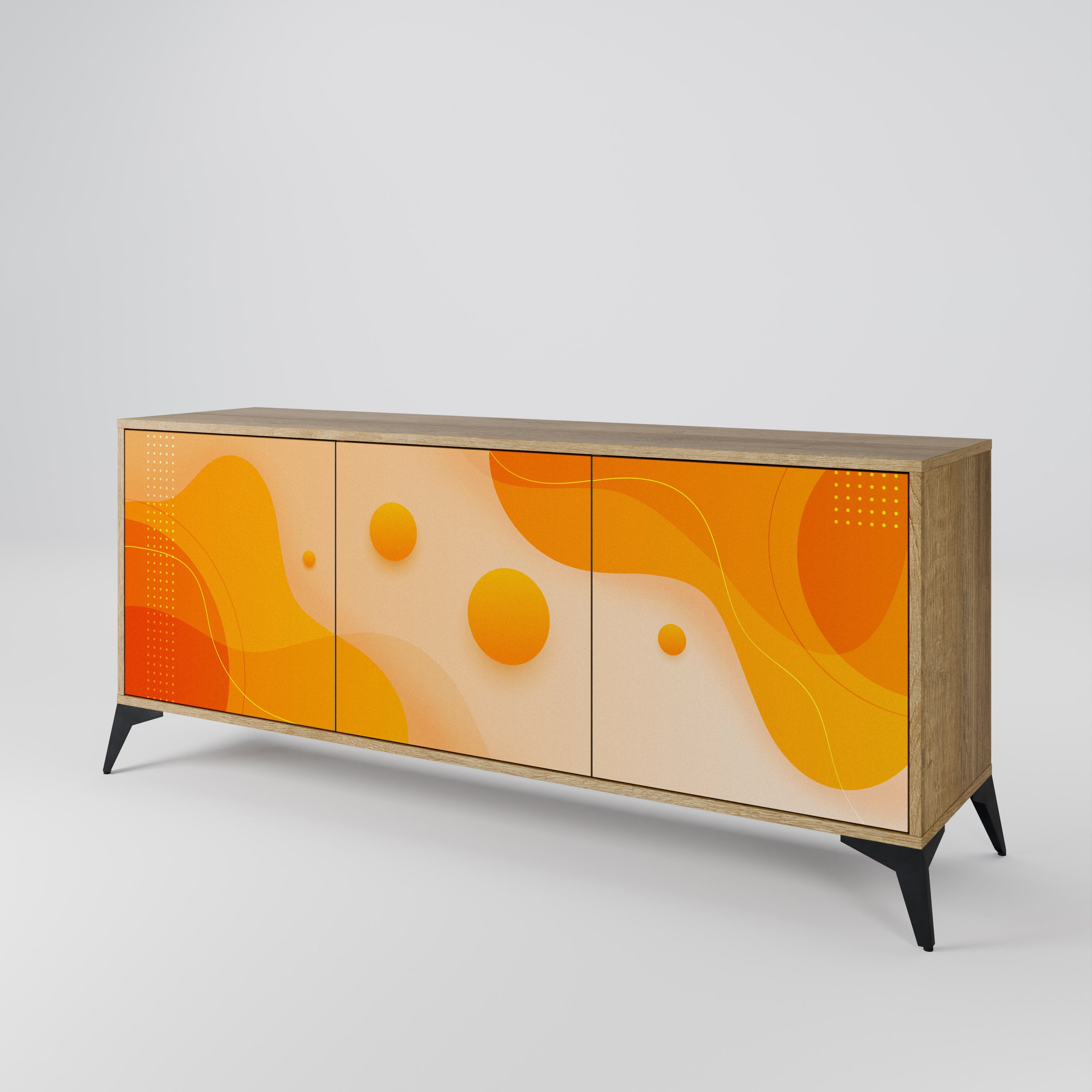 ORANGE ARRANGEMENT Komoda 3-drzwiowa