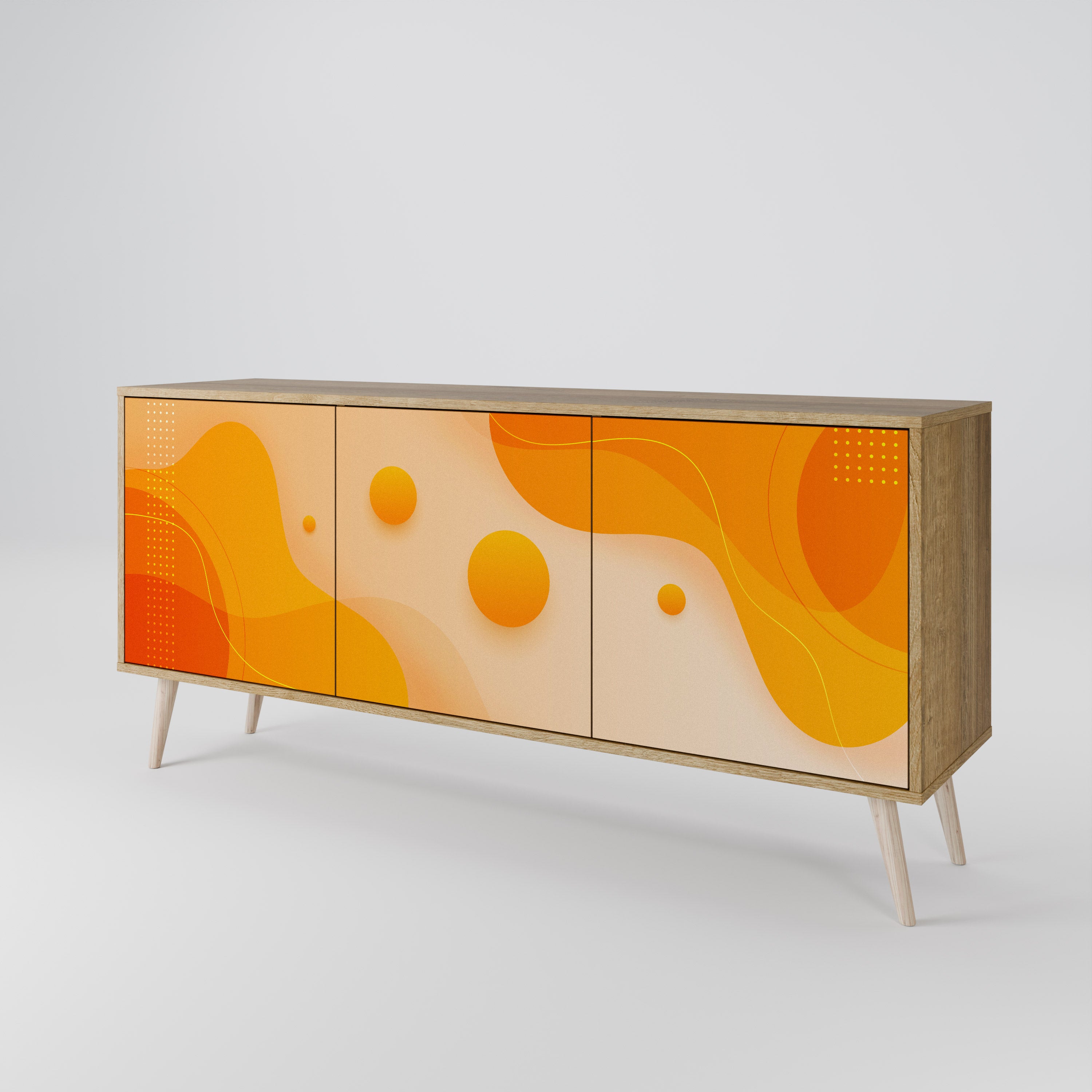 ORANGE ARRANGEMENT Komoda 3-drzwiowa