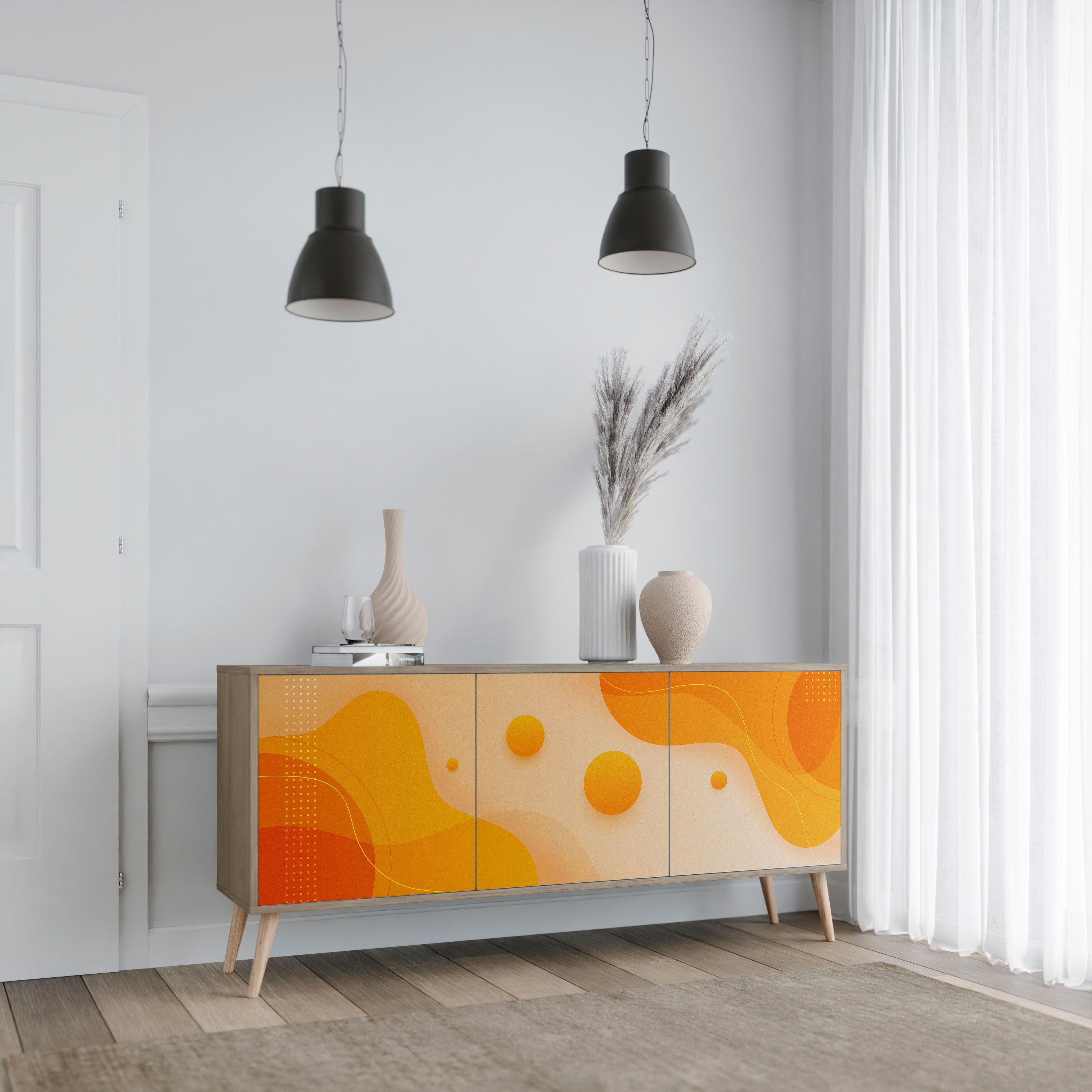 ORANGE ARRANGEMENT Komoda 3-drzwiowa