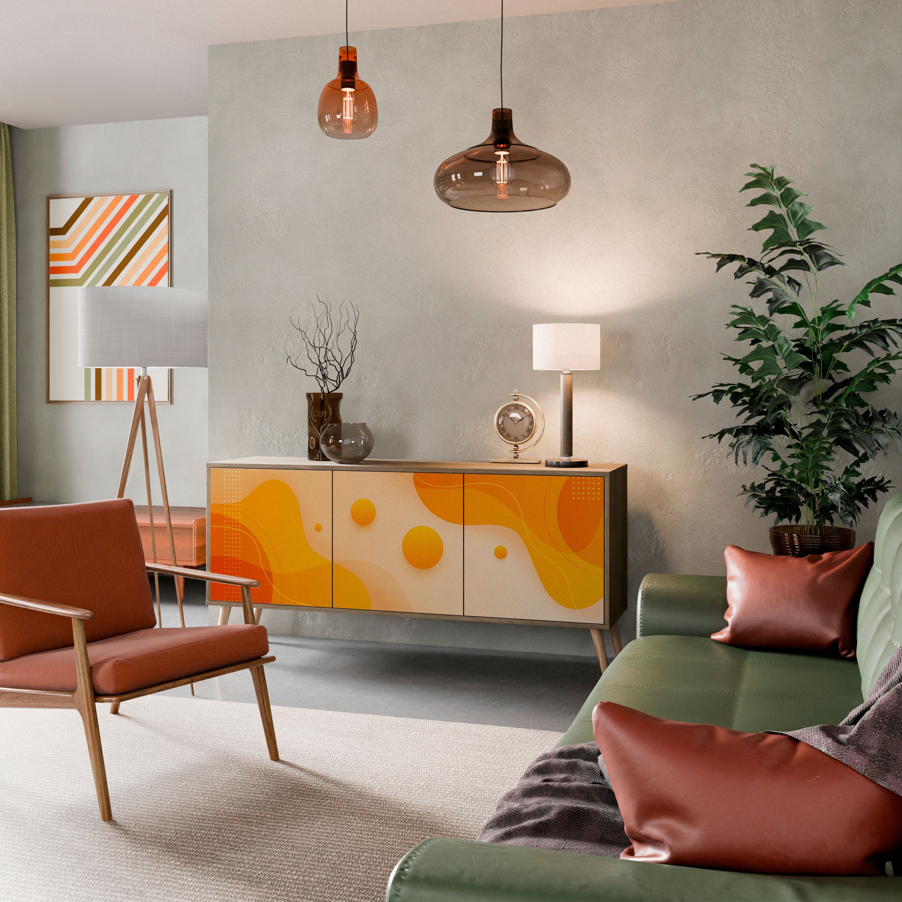 ORANGE ARRANGEMENT Komoda 3-drzwiowa
