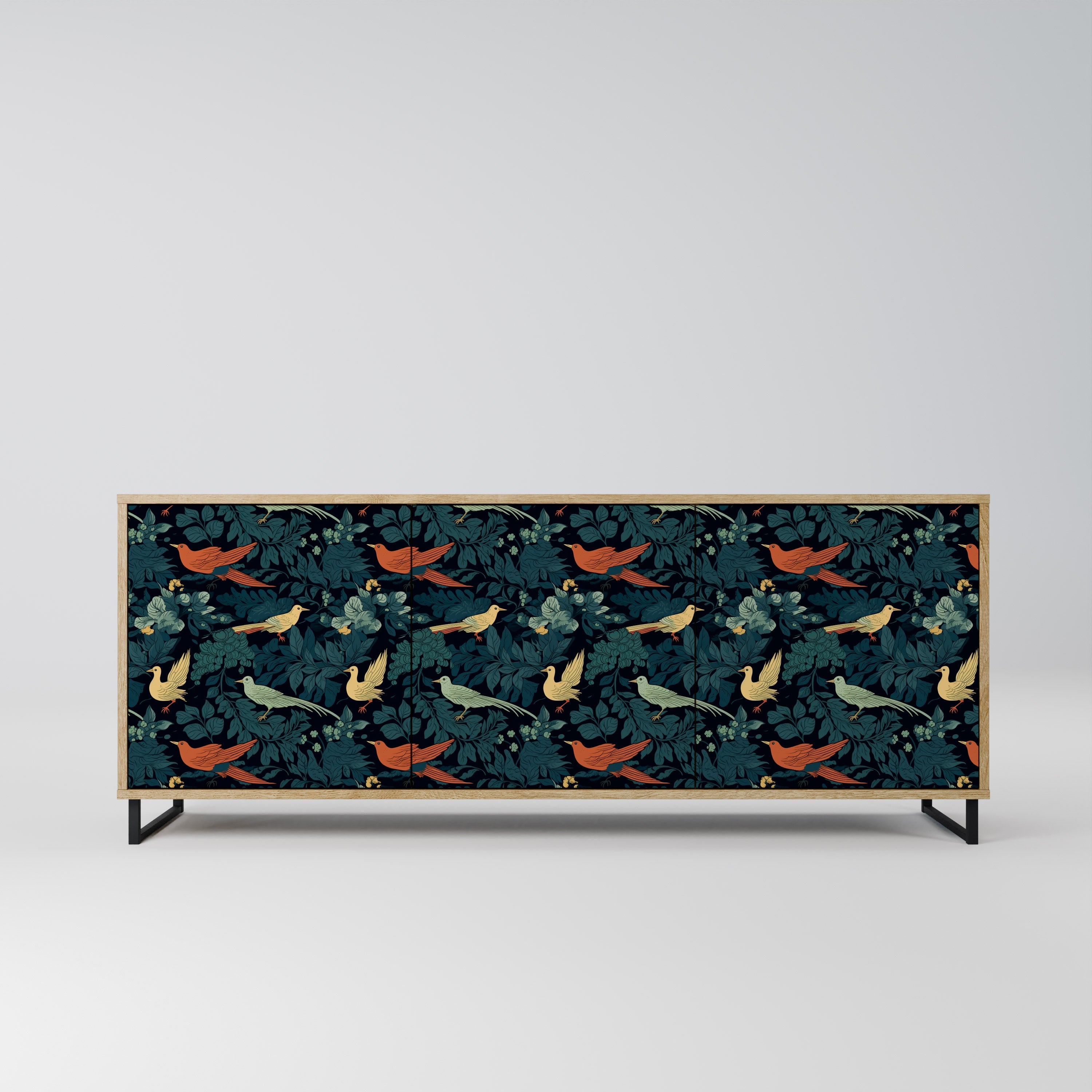 FOWL ORNAMENT Komoda 3-drzwiowa