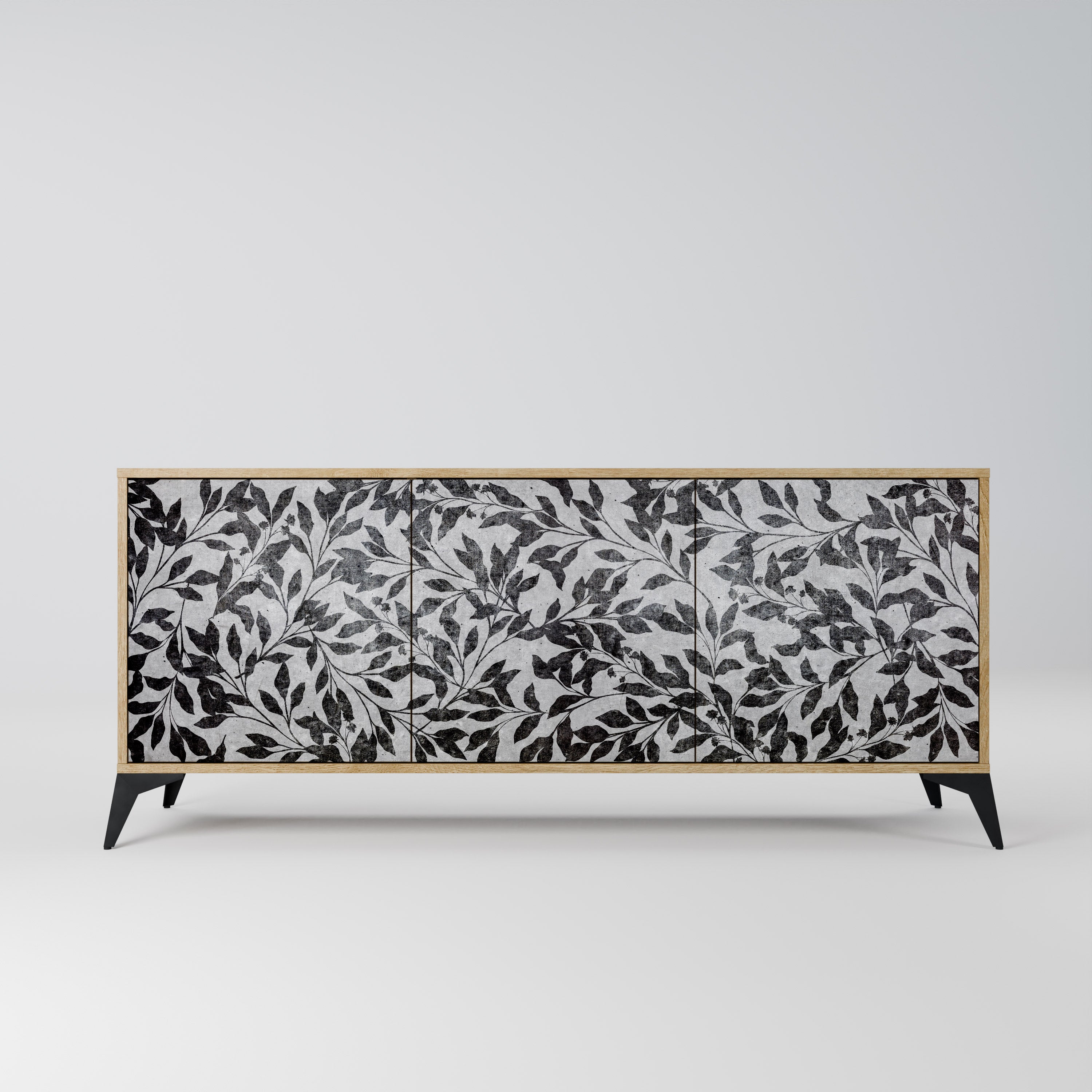CHARCOAL SPROUT Komoda 3-drzwiowa