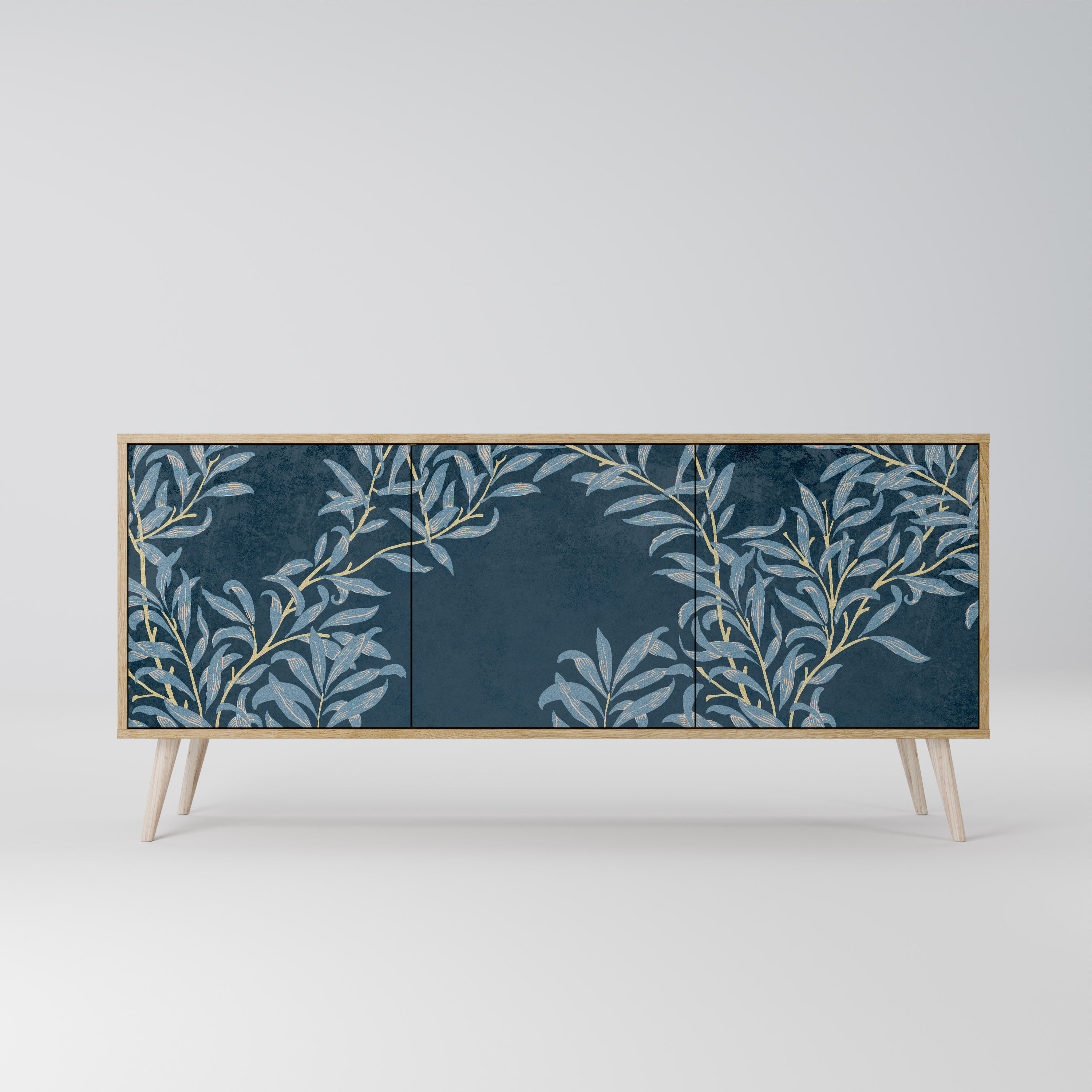 BLUE LEAVES Komoda 3-drzwiowa