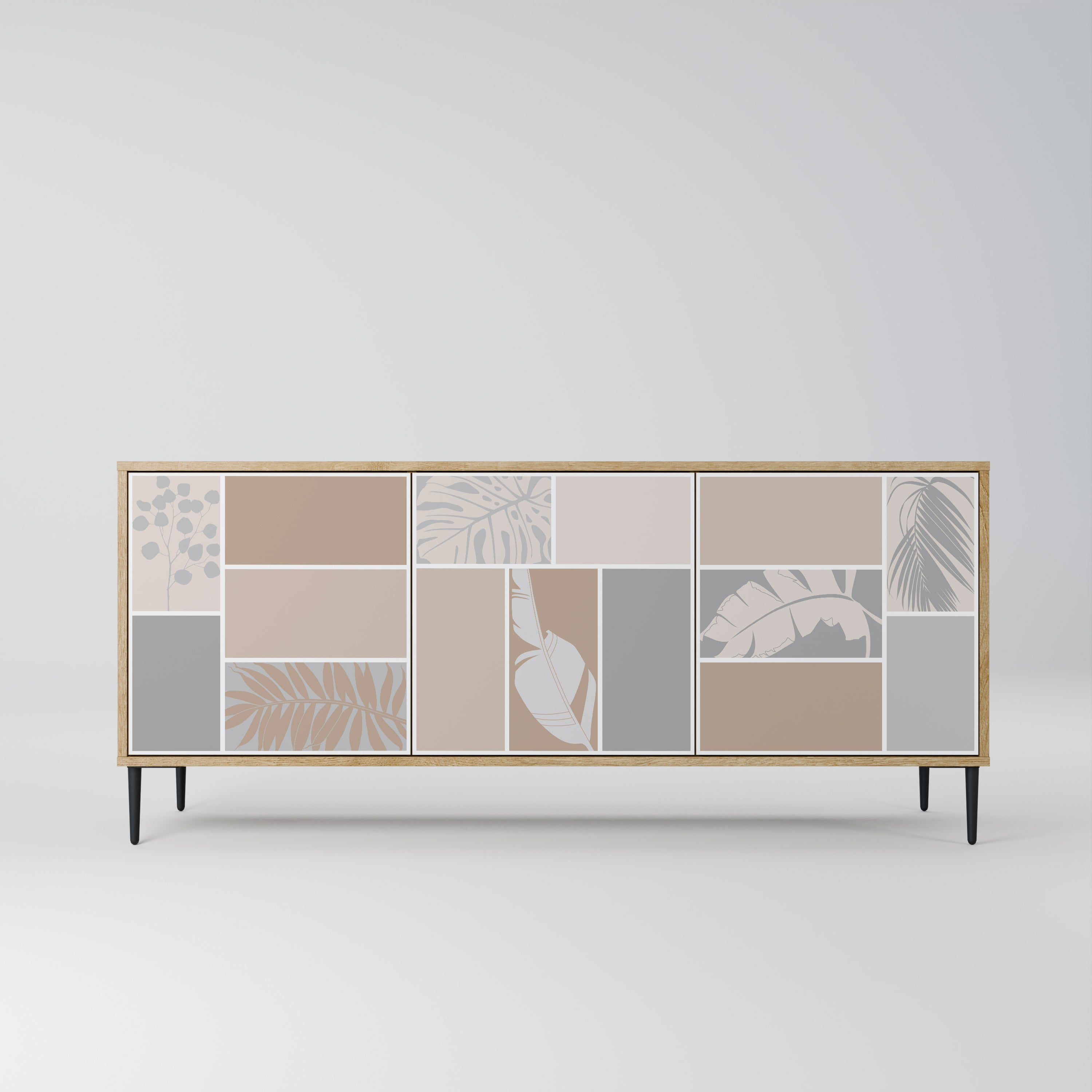 TROPICAL SHAPES Komoda 3-drzwiowa