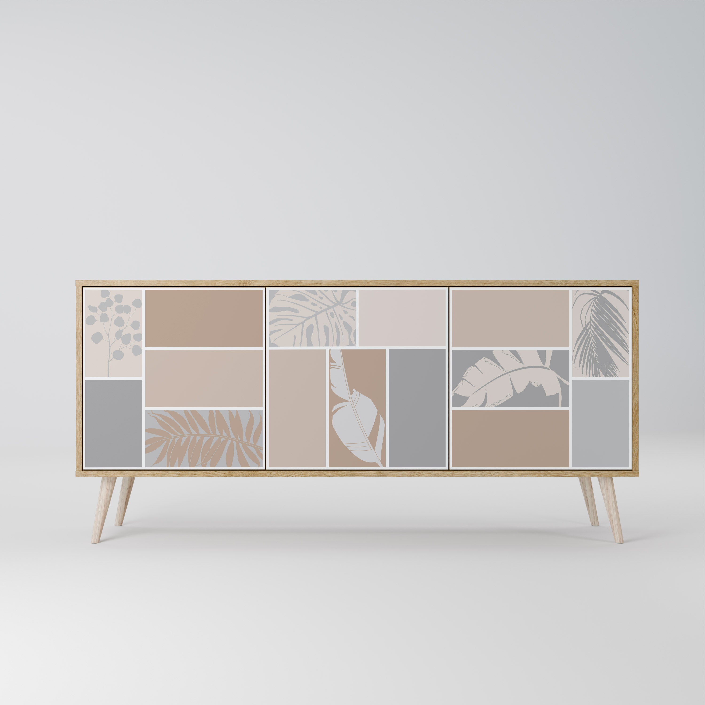 TROPICAL SHAPES Komoda 3-drzwiowa
