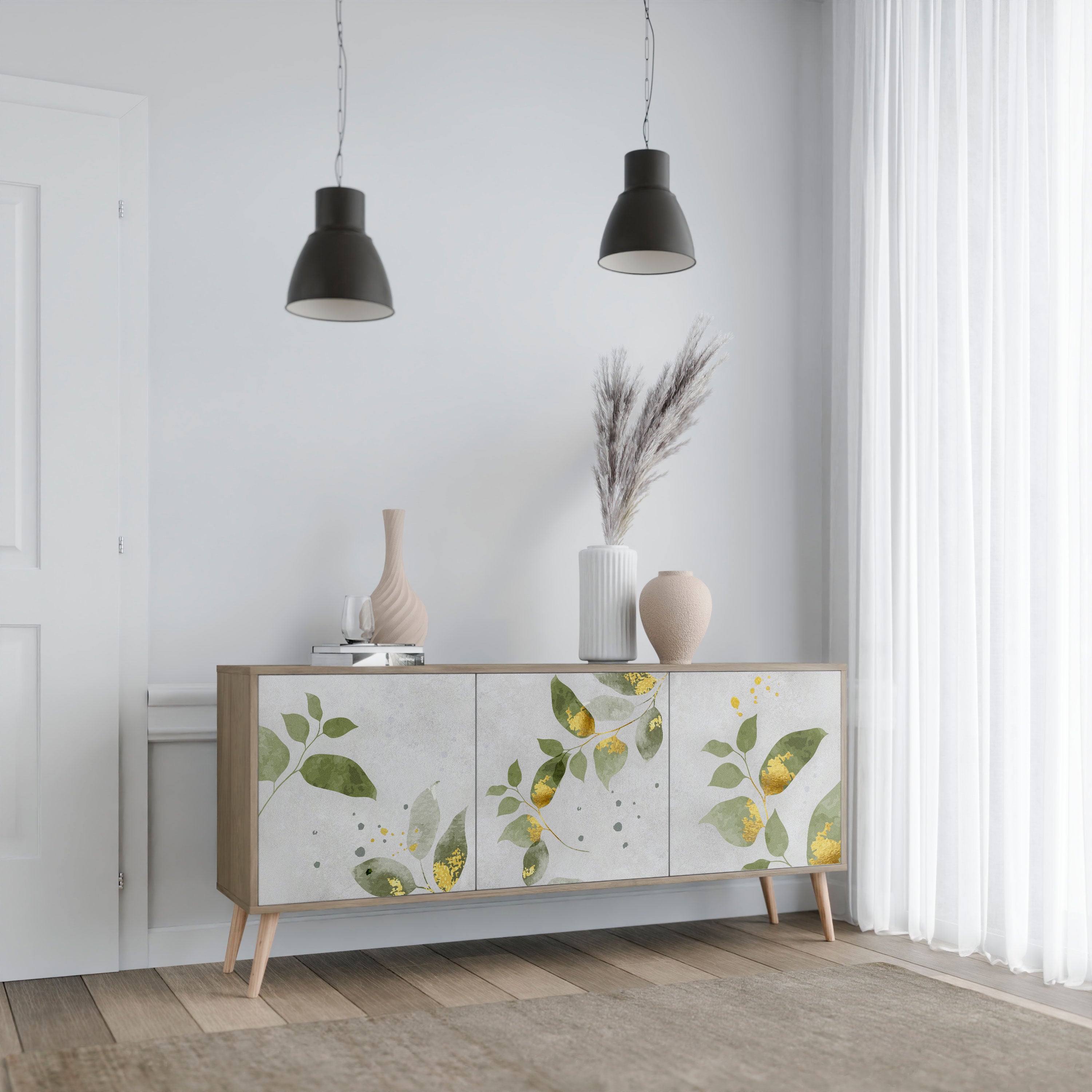 ELEGANT BOTANICS Komoda 3-drzwiowa