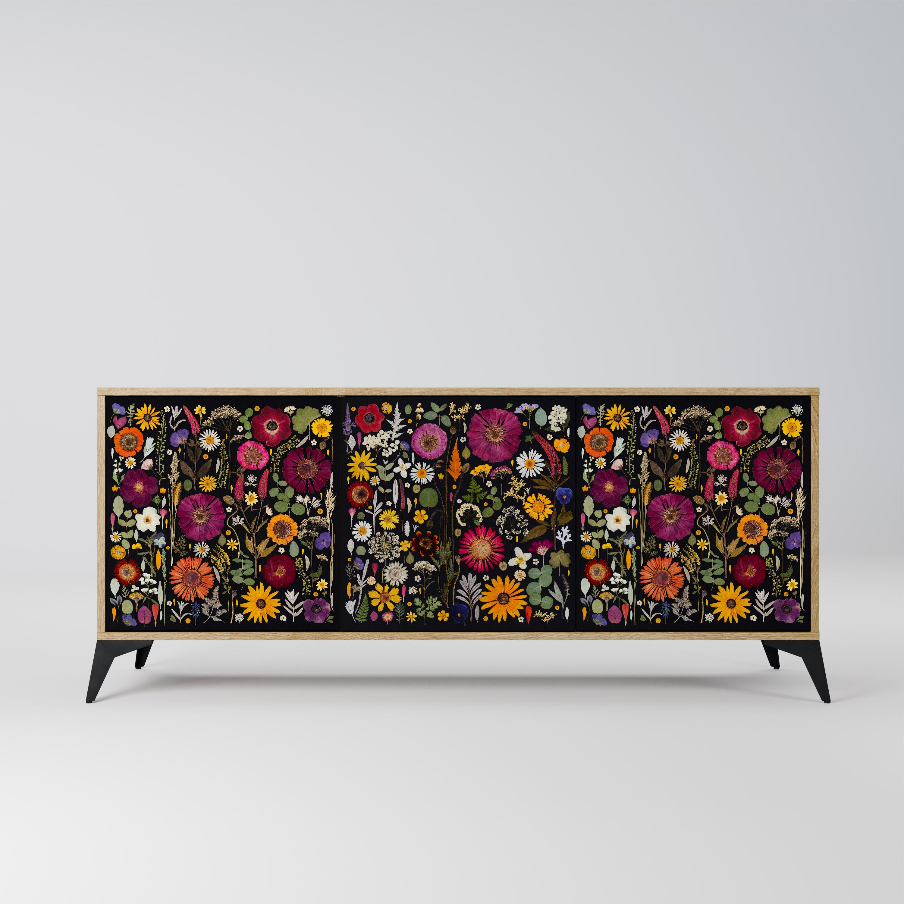 MIDNIGHT GARDEN Komoda 3-drzwiowa