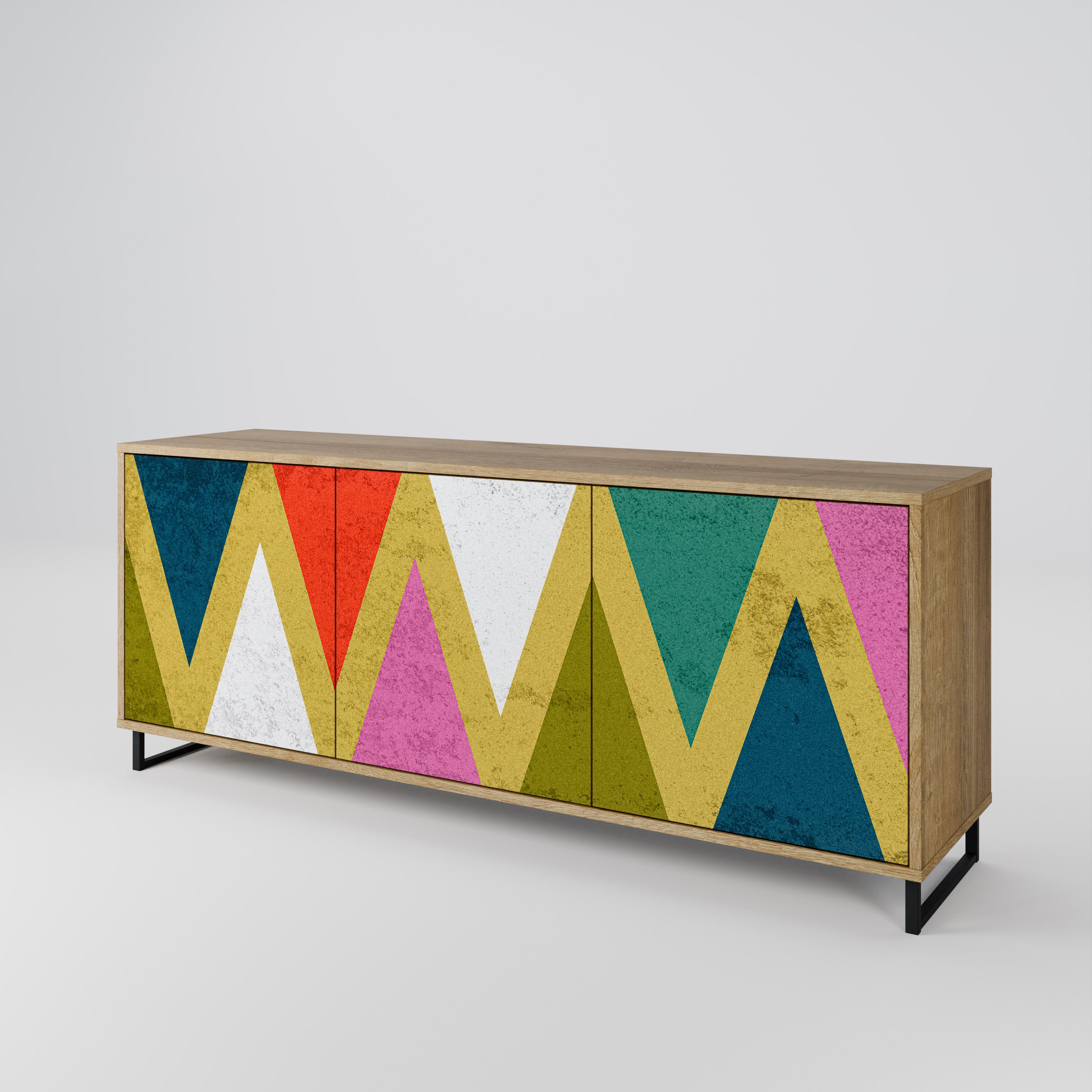 COLORFUL TRIANGLES Komoda 3-drzwiowa