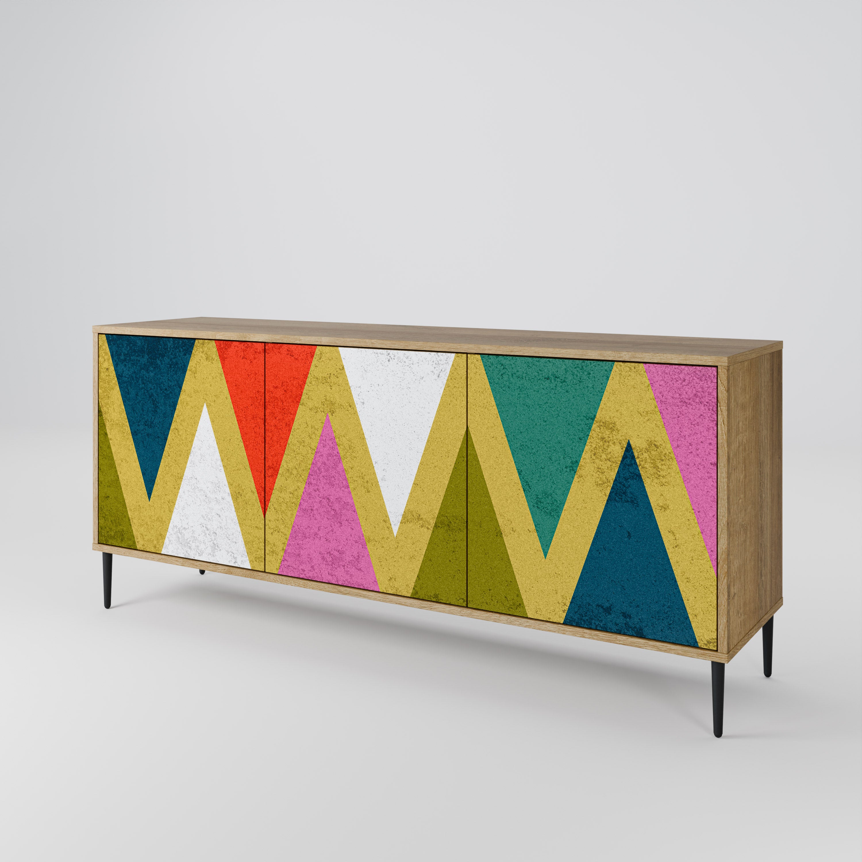 COLORFUL TRIANGLES Komoda 3-drzwiowa
