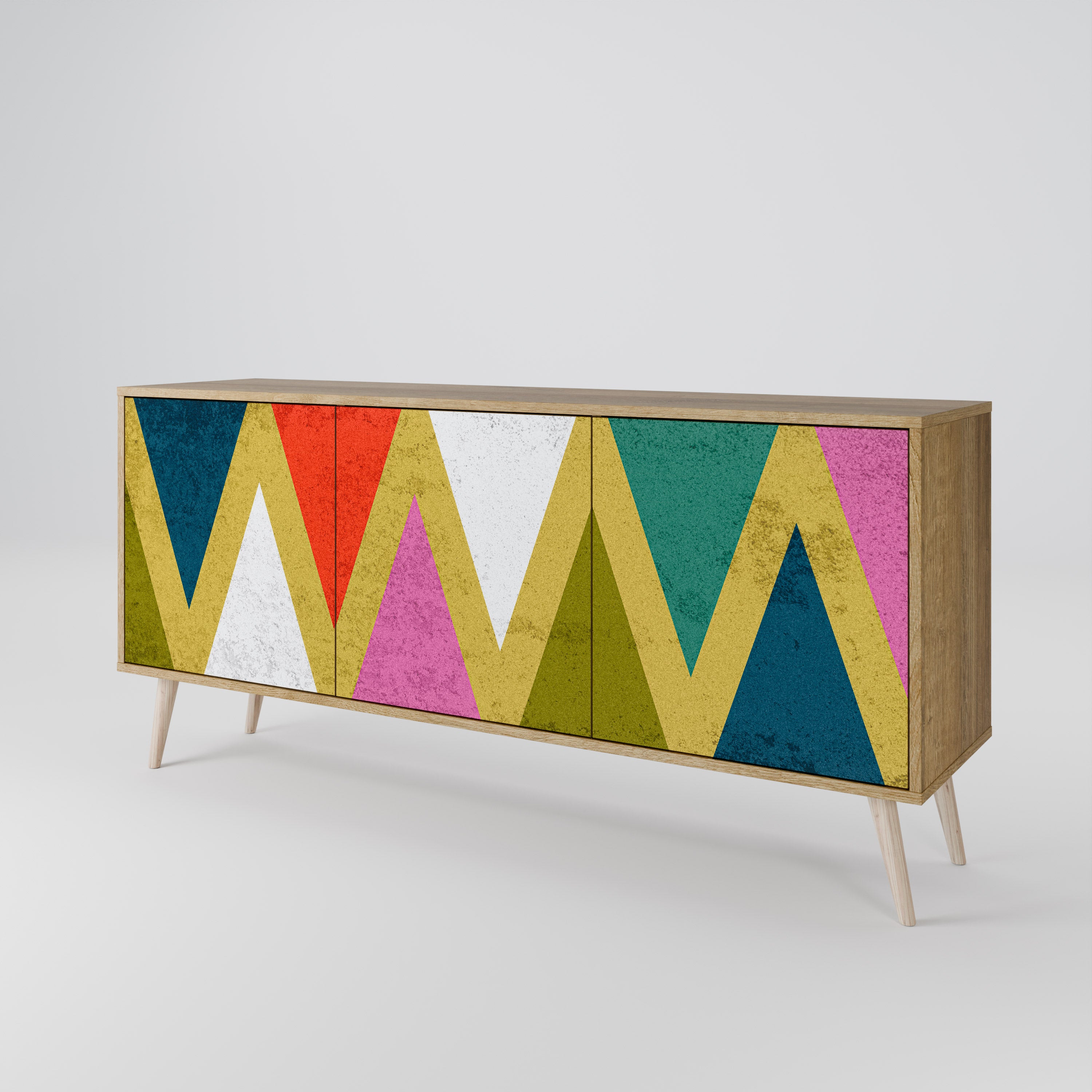 COLORFUL TRIANGLES Komoda 3-drzwiowa