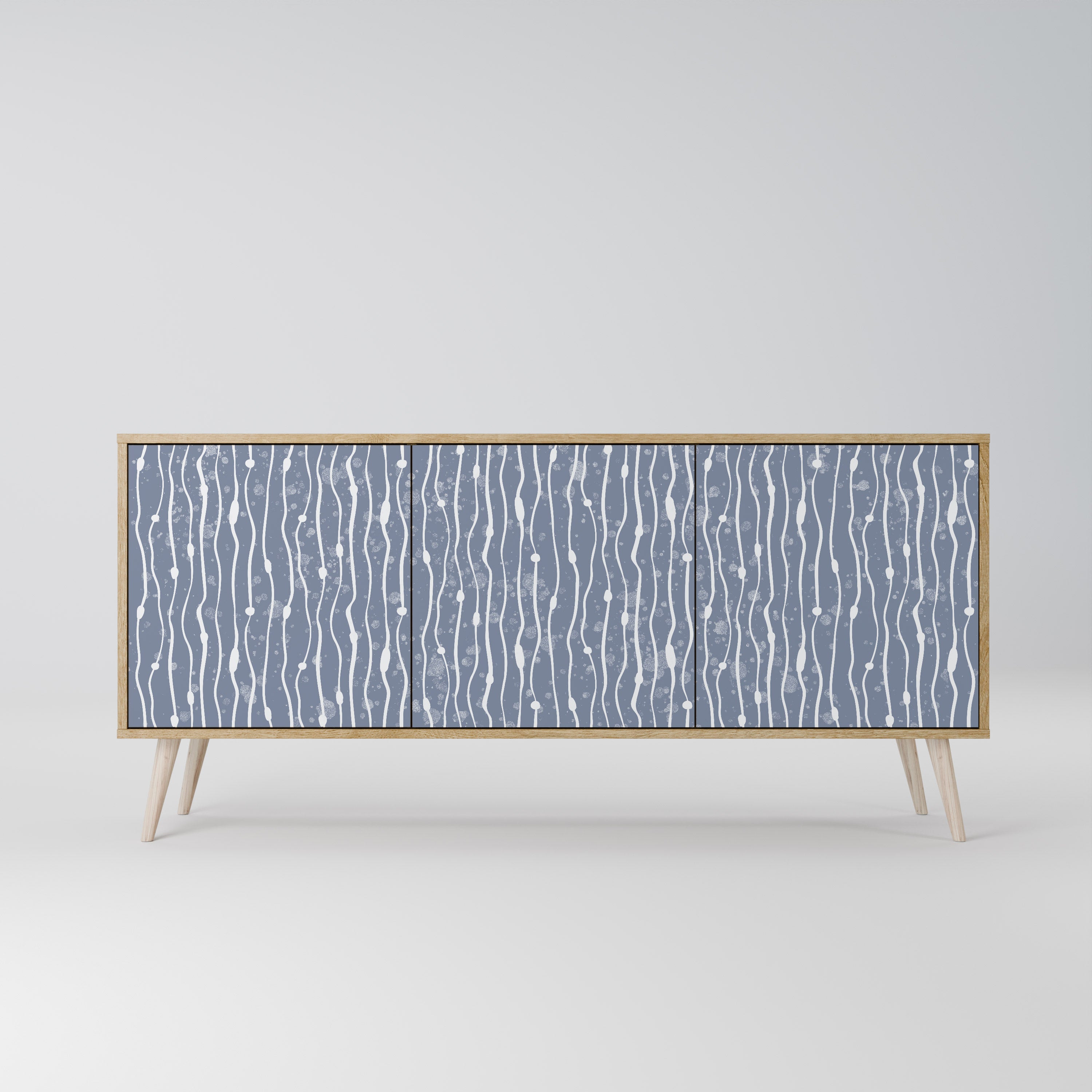 GRAPHITE RAIN Komoda 3-drzwiowa