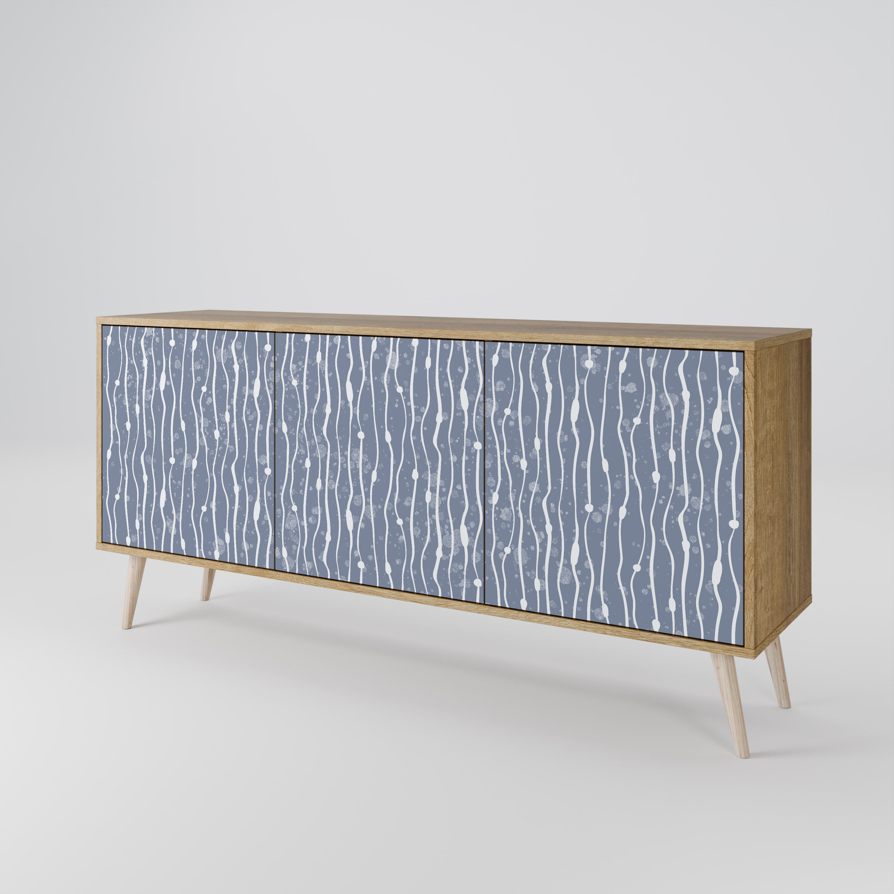 GRAPHITE RAIN Komoda 3-drzwiowa