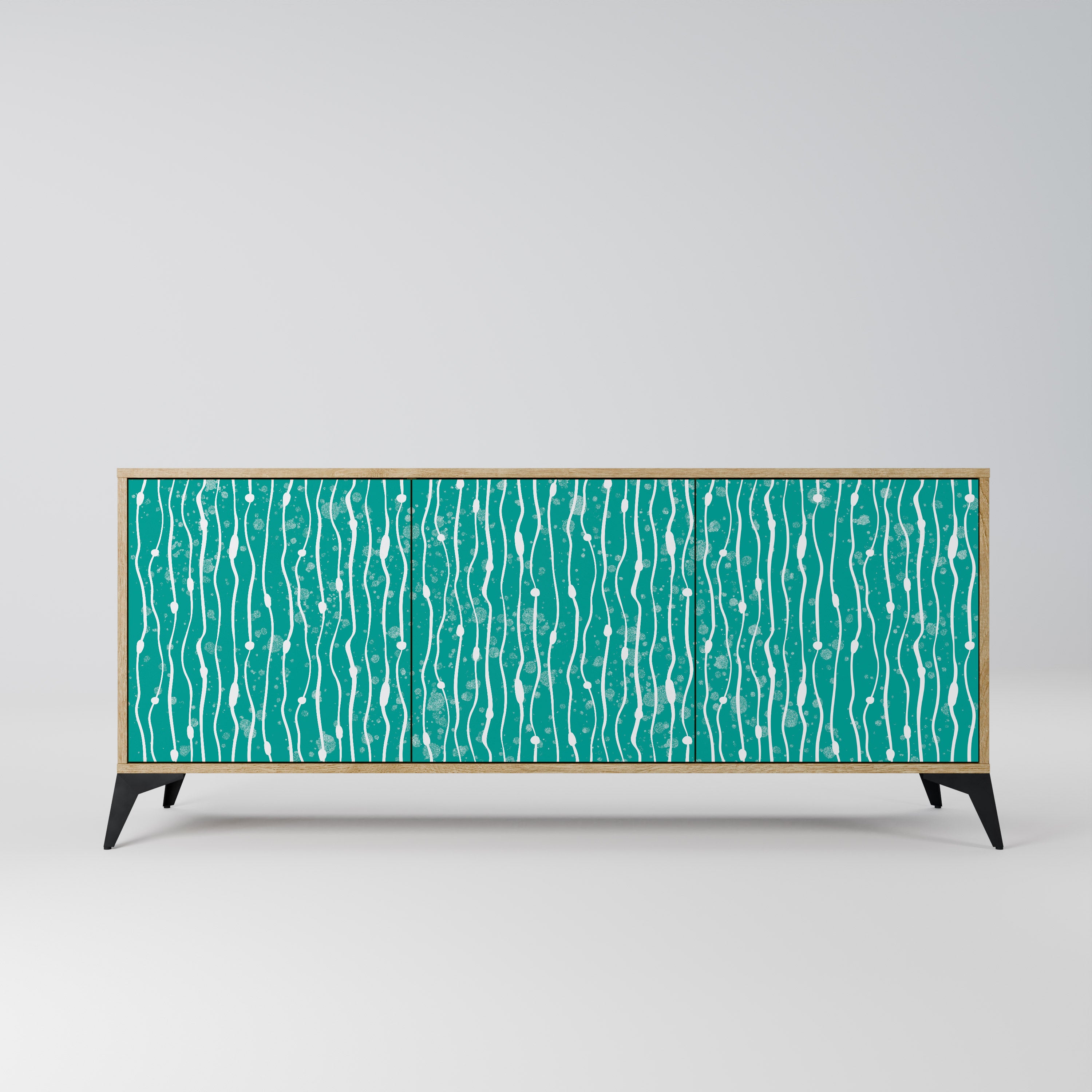 TURQUOISE RAIN Komoda 3-drzwiowa