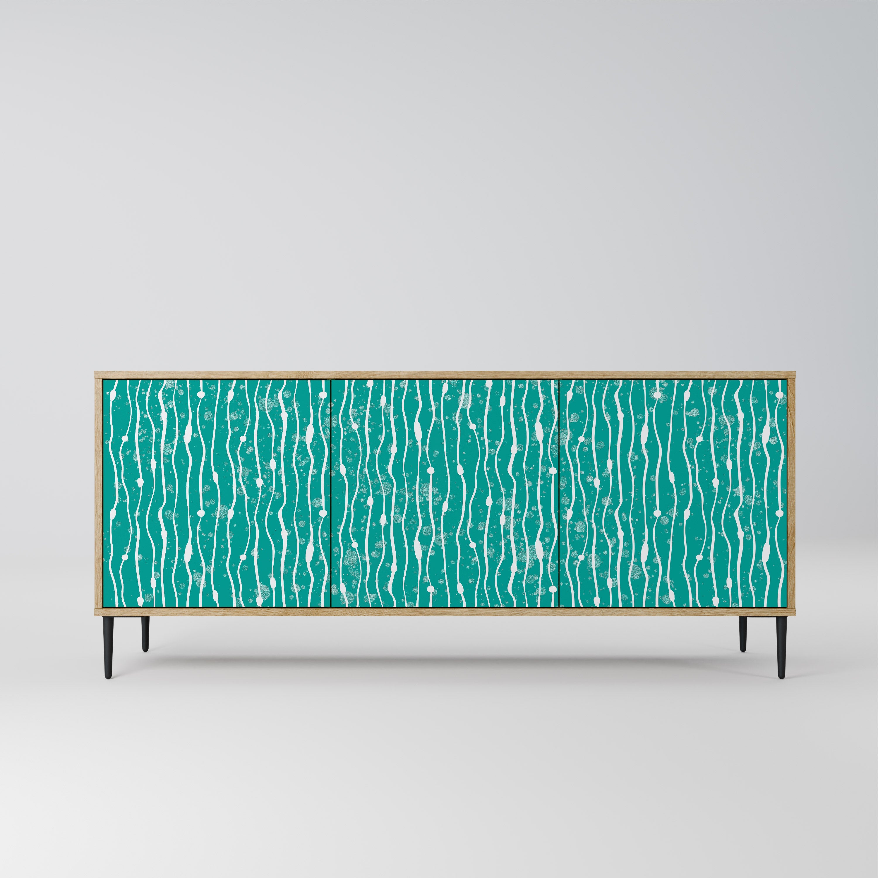 TURQUOISE RAIN Komoda 3-drzwiowa